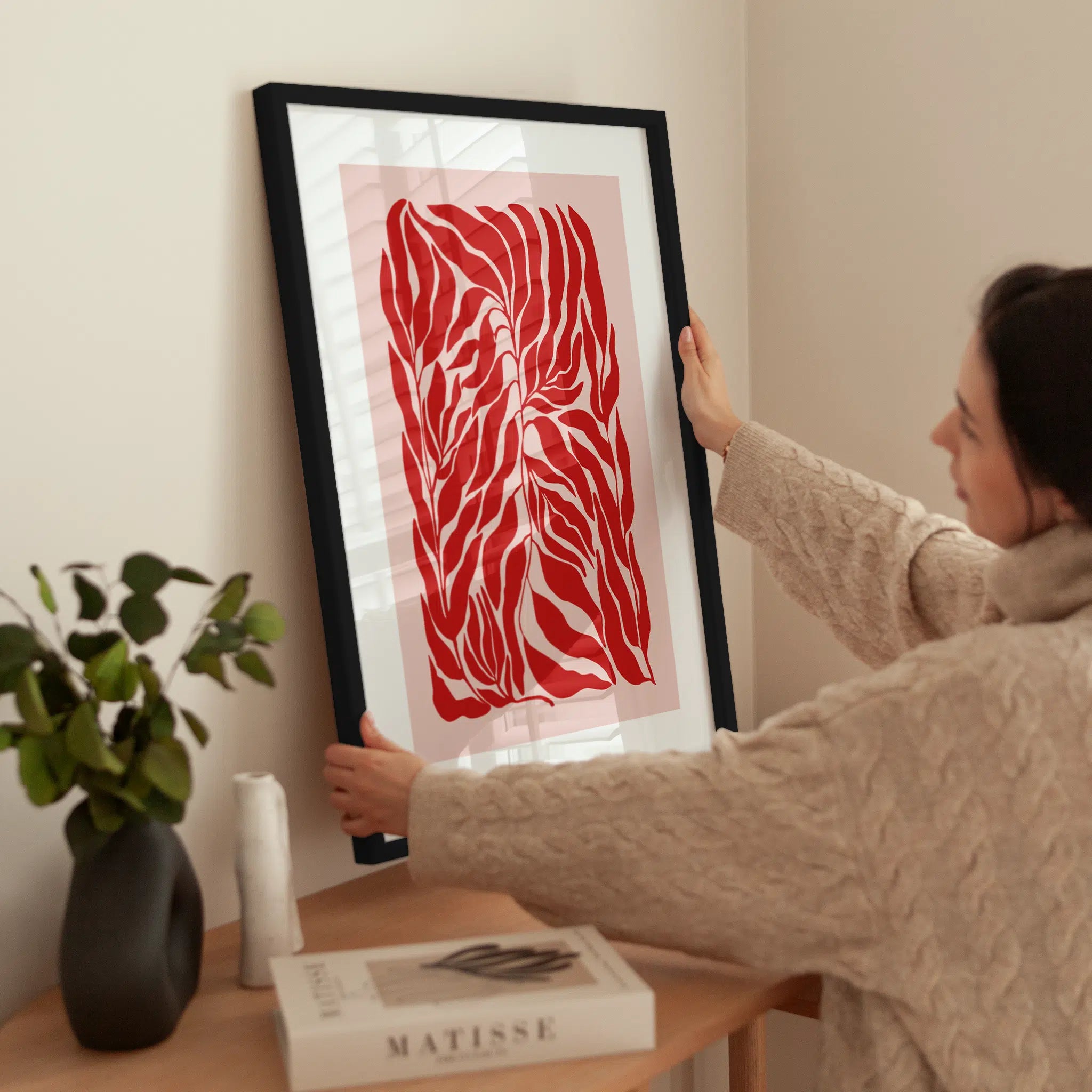 Red Vines wird aufgehängt