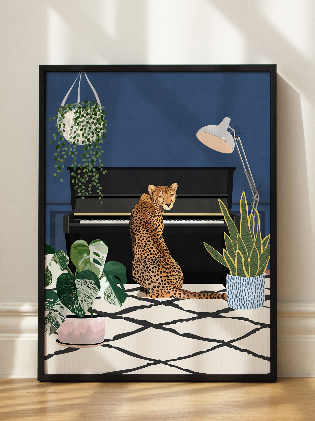 Cheetah Playing Piano