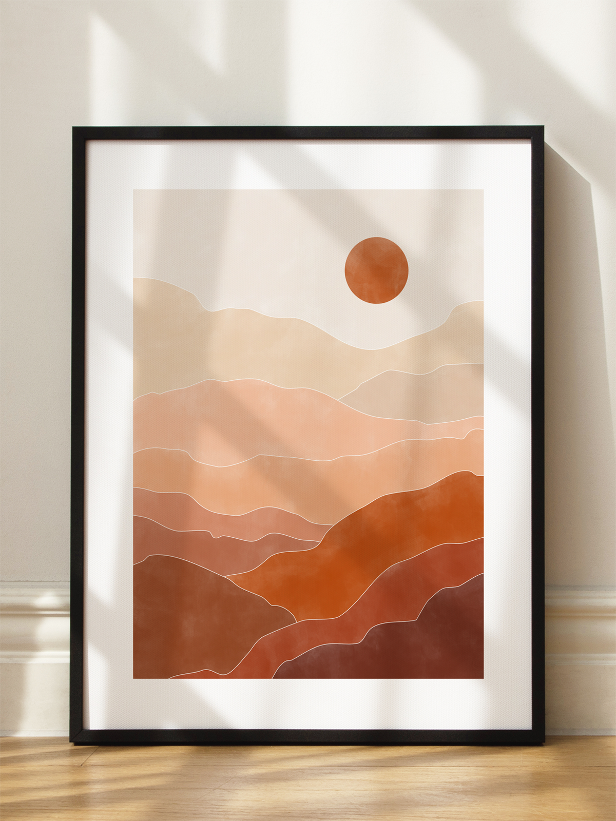 Terracotta Landscape No1 Poster