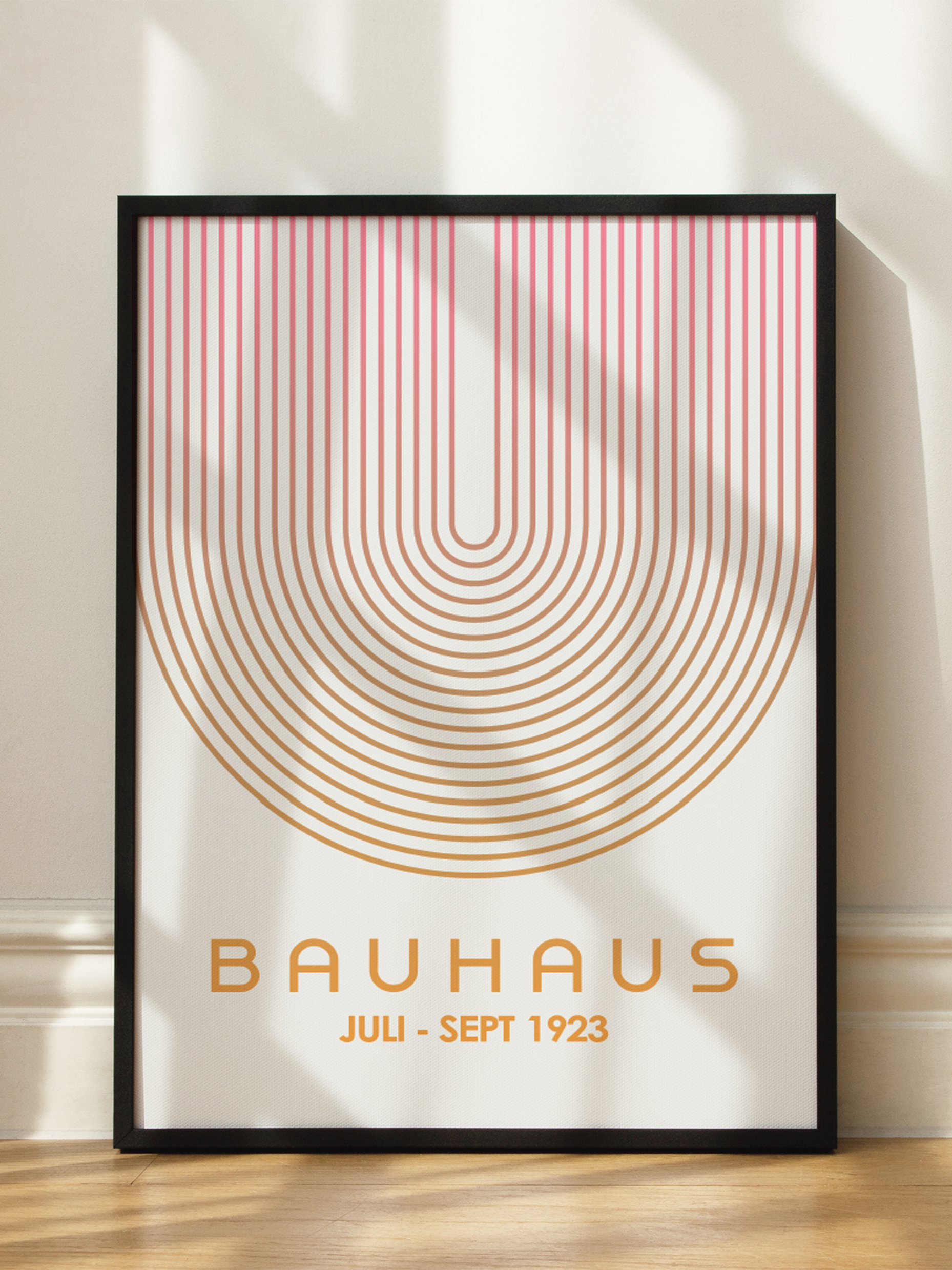 Sunlit Arcs — Bauhaus 1923 Poster