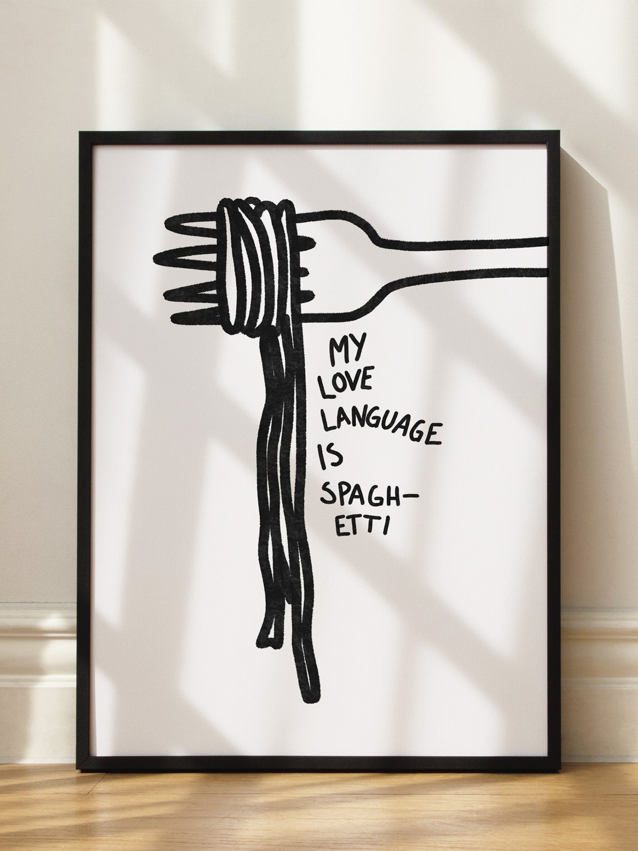 Love Language Spaghetti Poster