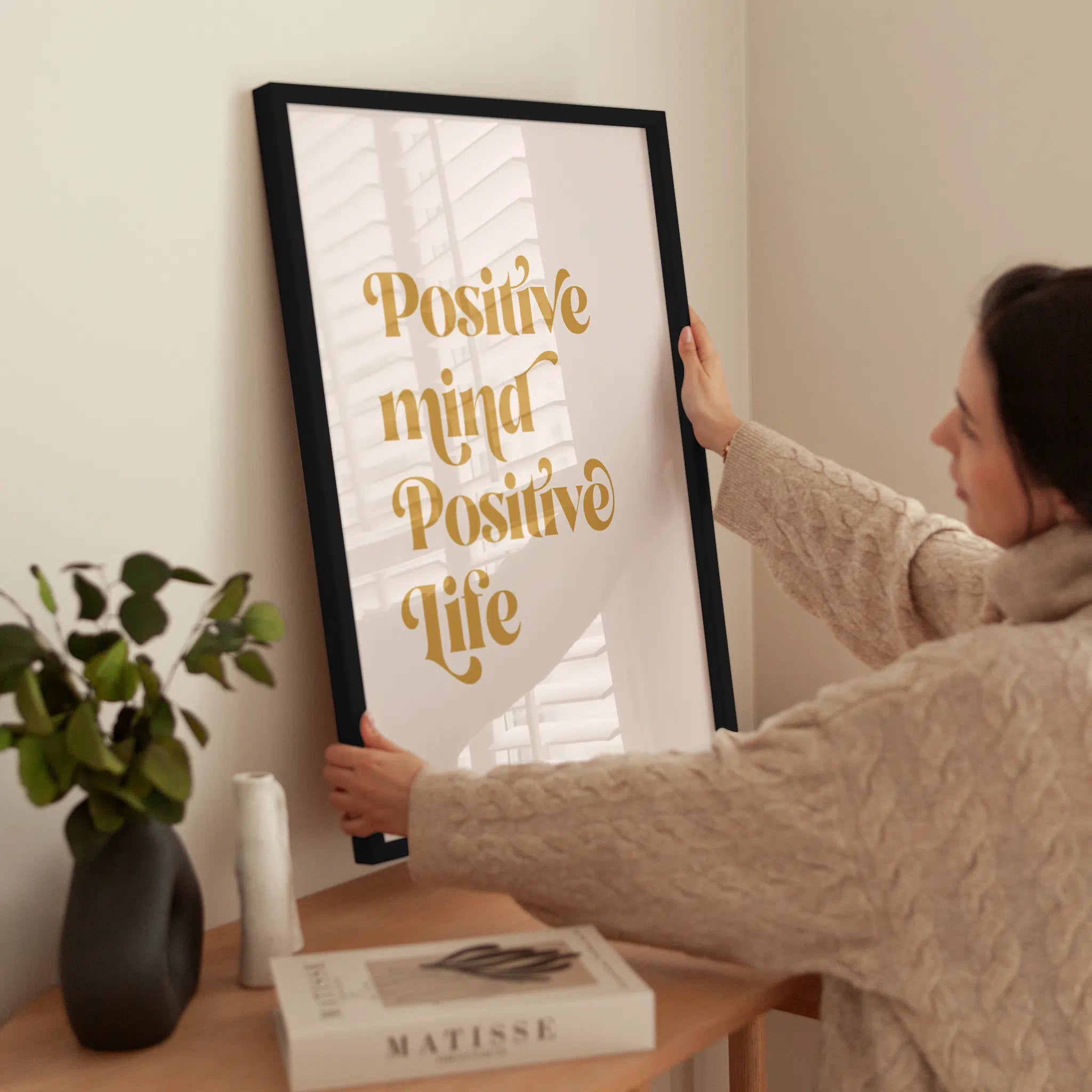 Positive wird aufgehängt