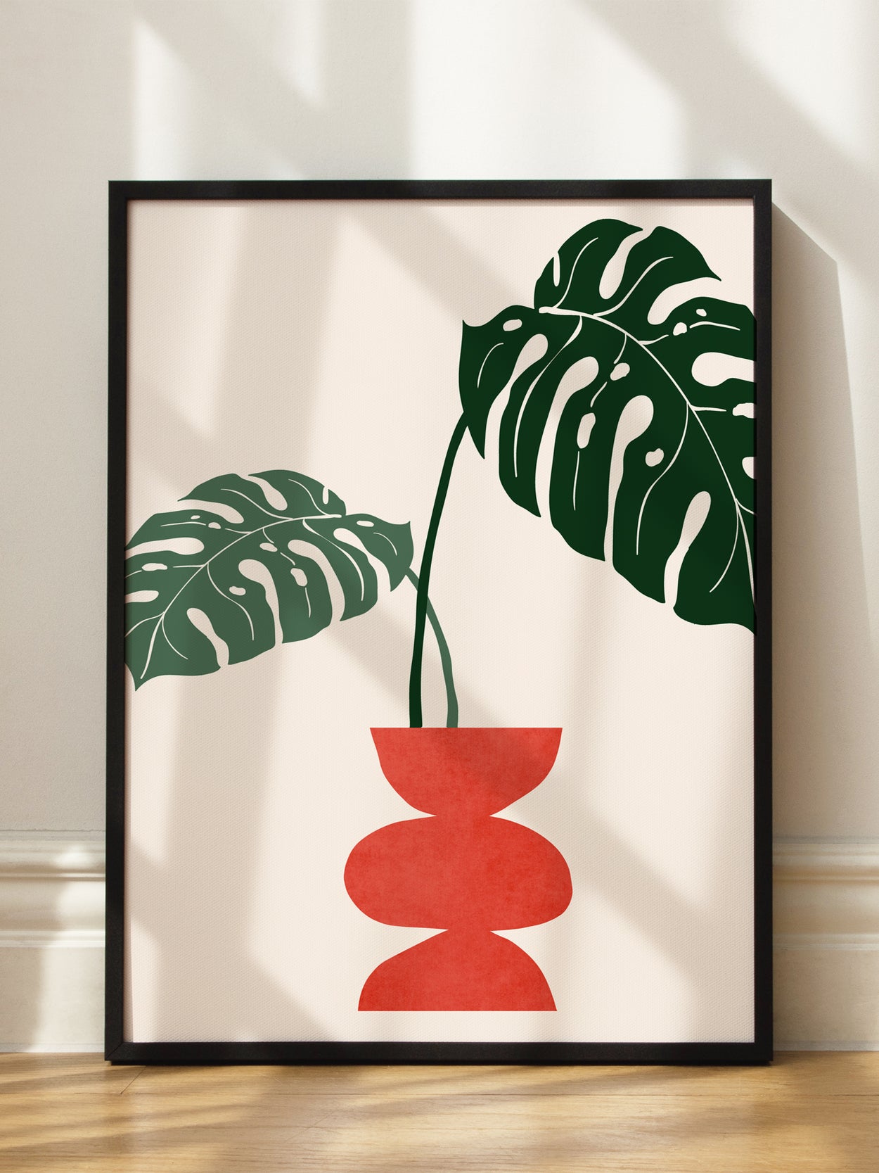 Monstera Twins Poster