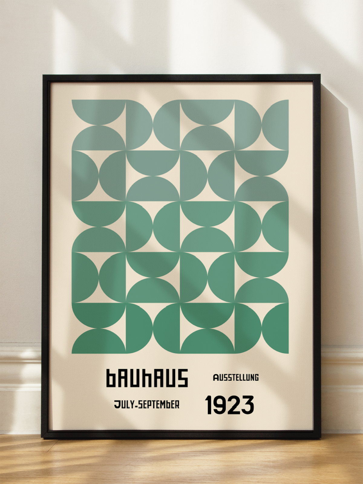 Green Geometry — Bauhaus 1923 Poster