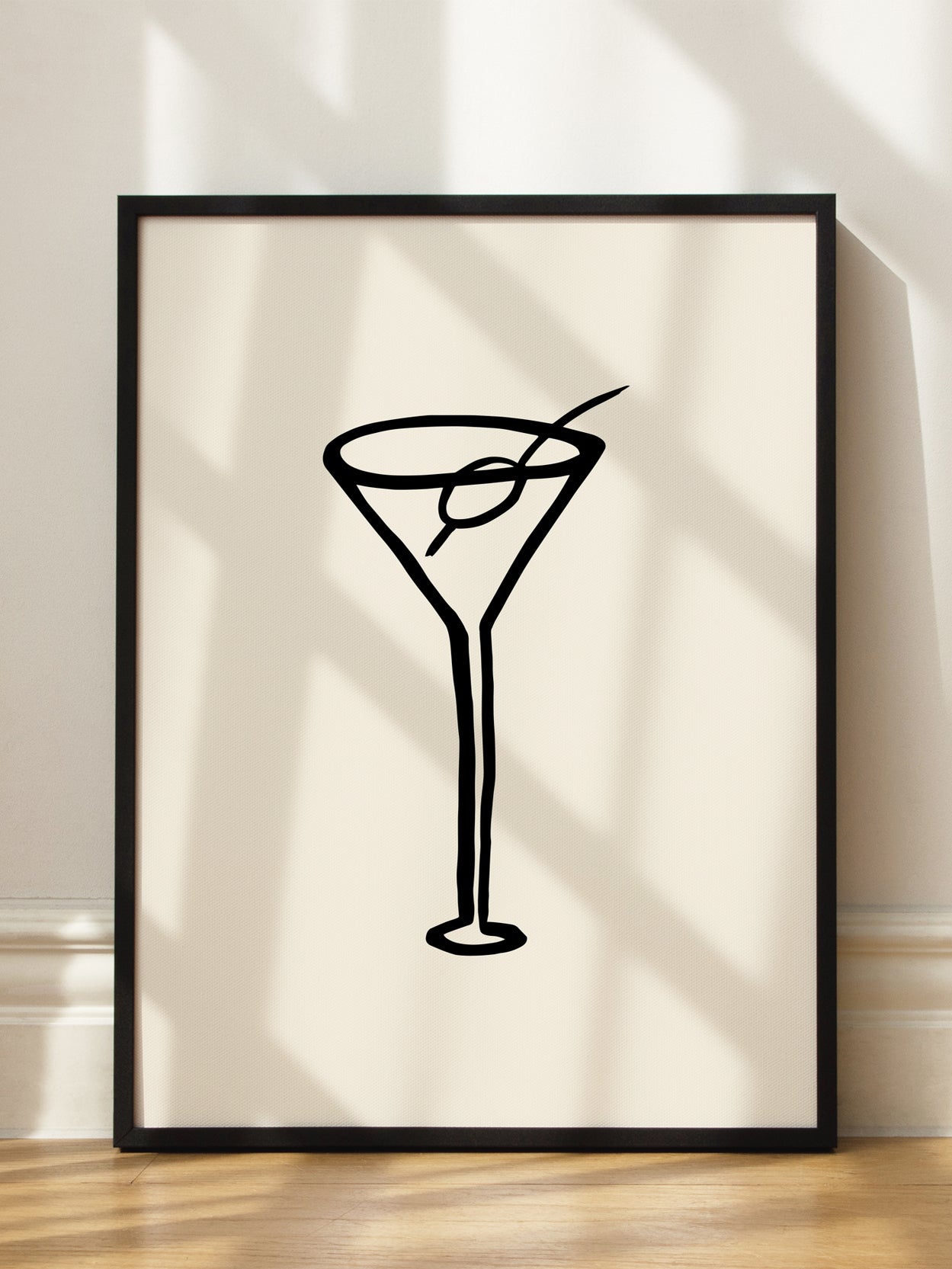 Martini Sketch Poster
