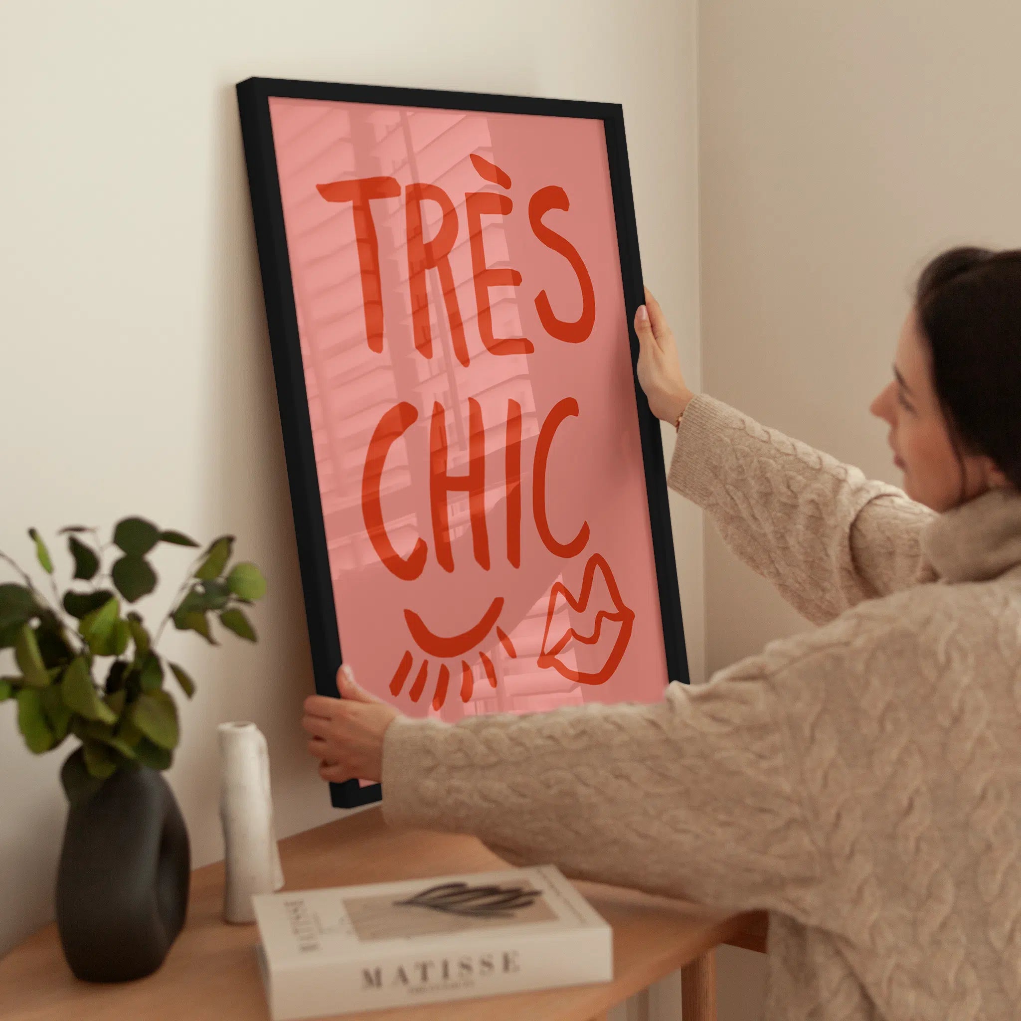 Tres Chic wird aufgehängt