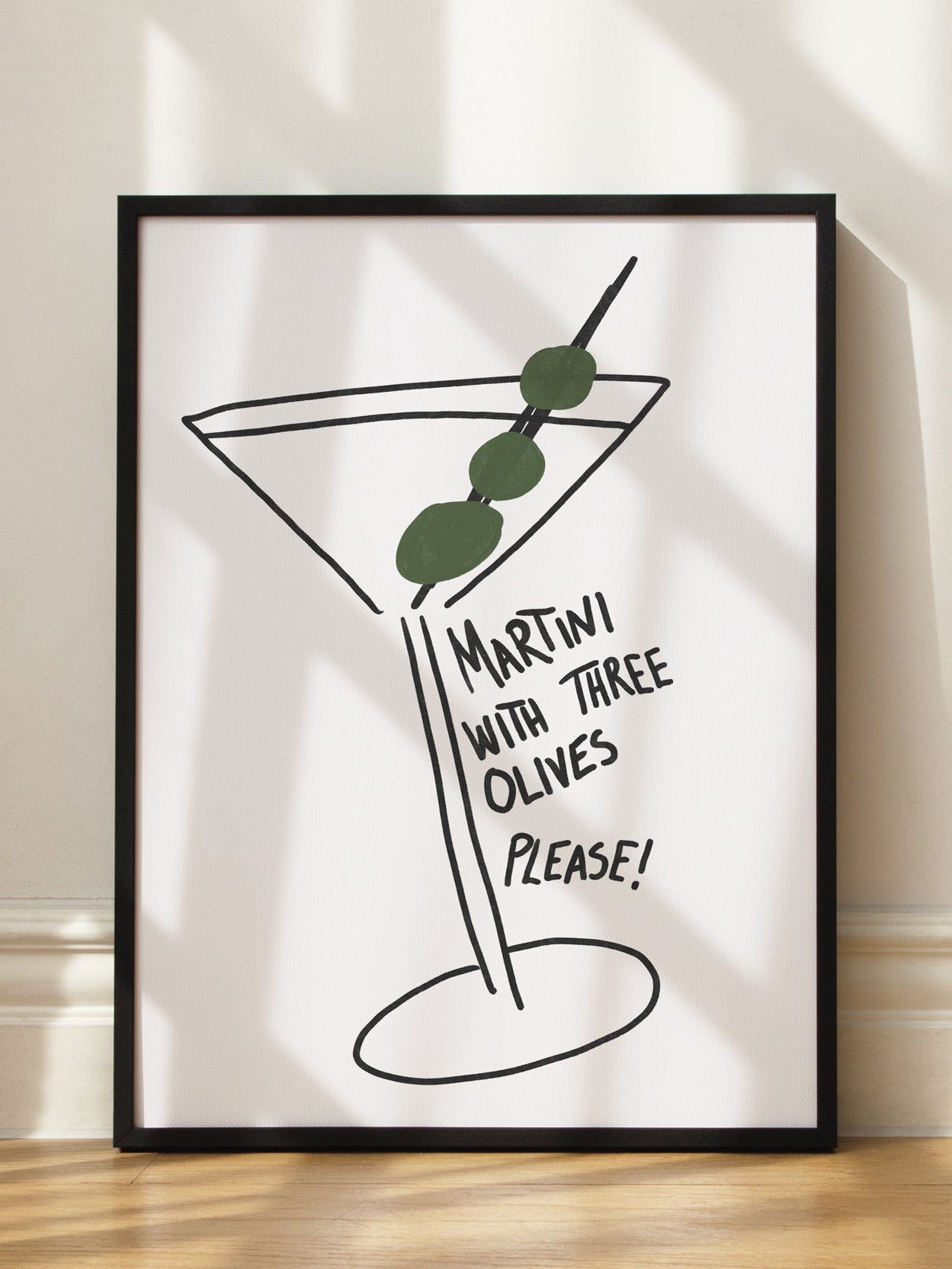 Martini Three Olives Poster