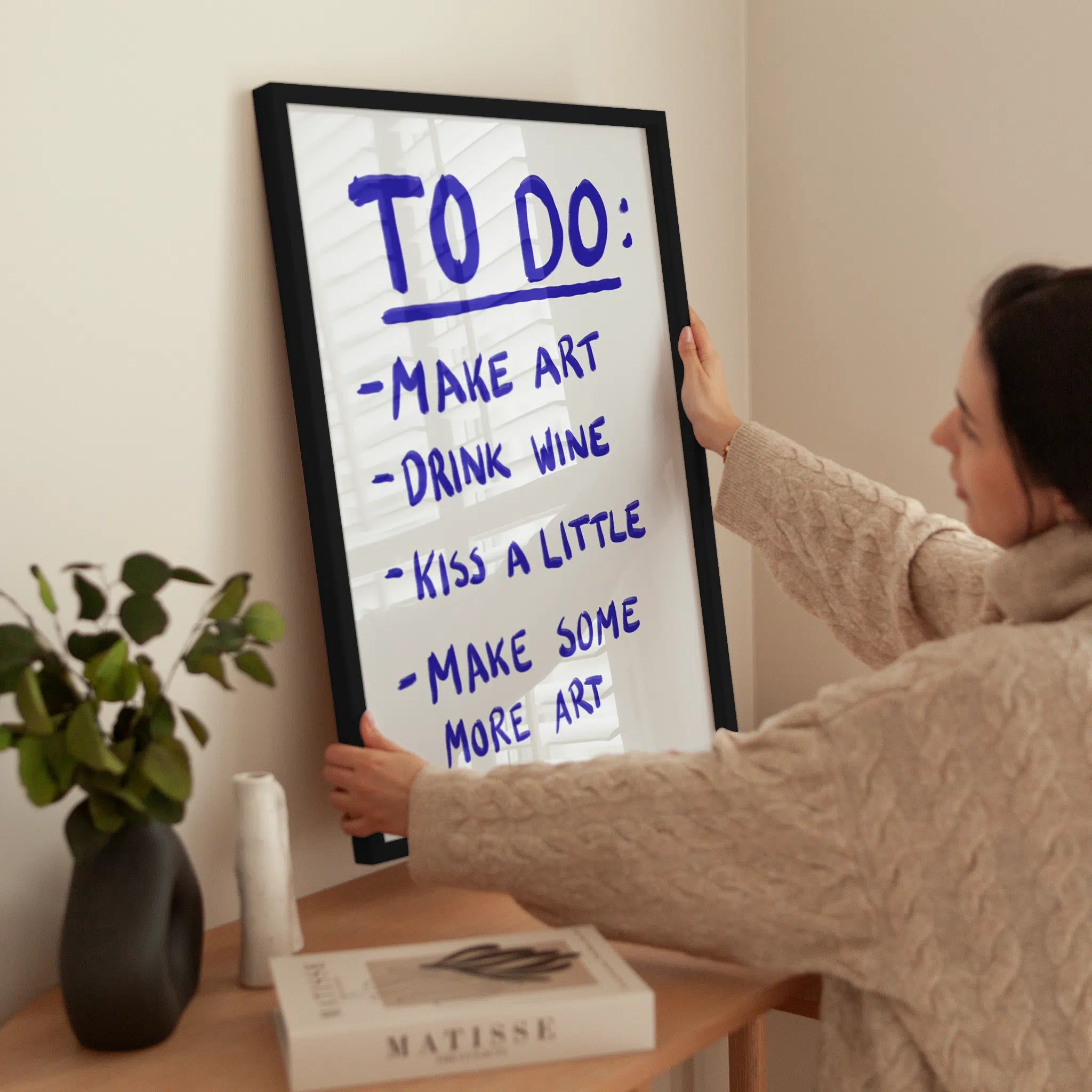 To do List wird aufgehängt