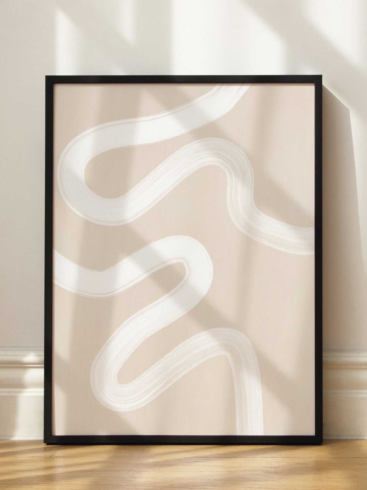 White Brush No1 Poster