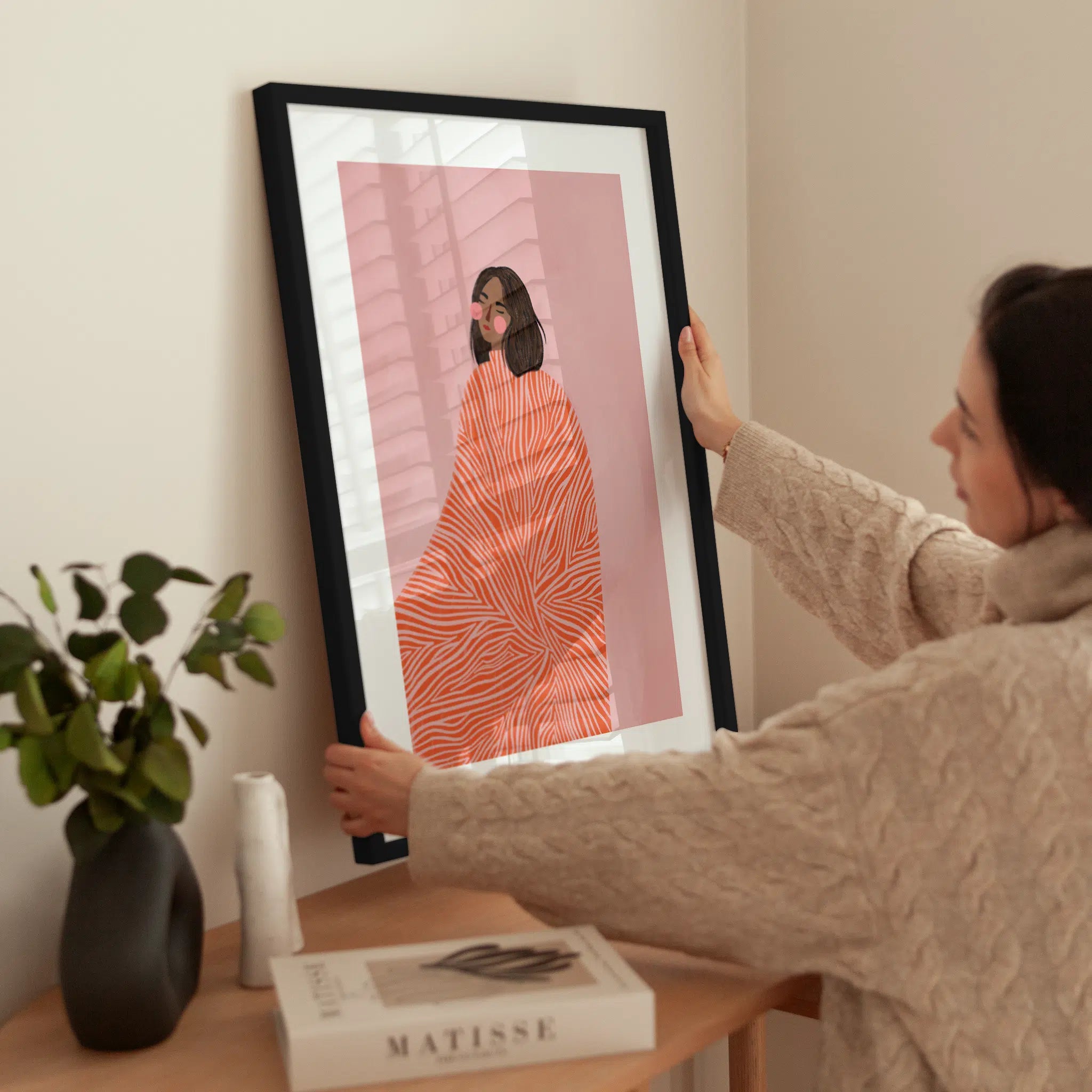 The Woman With the Swirls wird aufgehängt