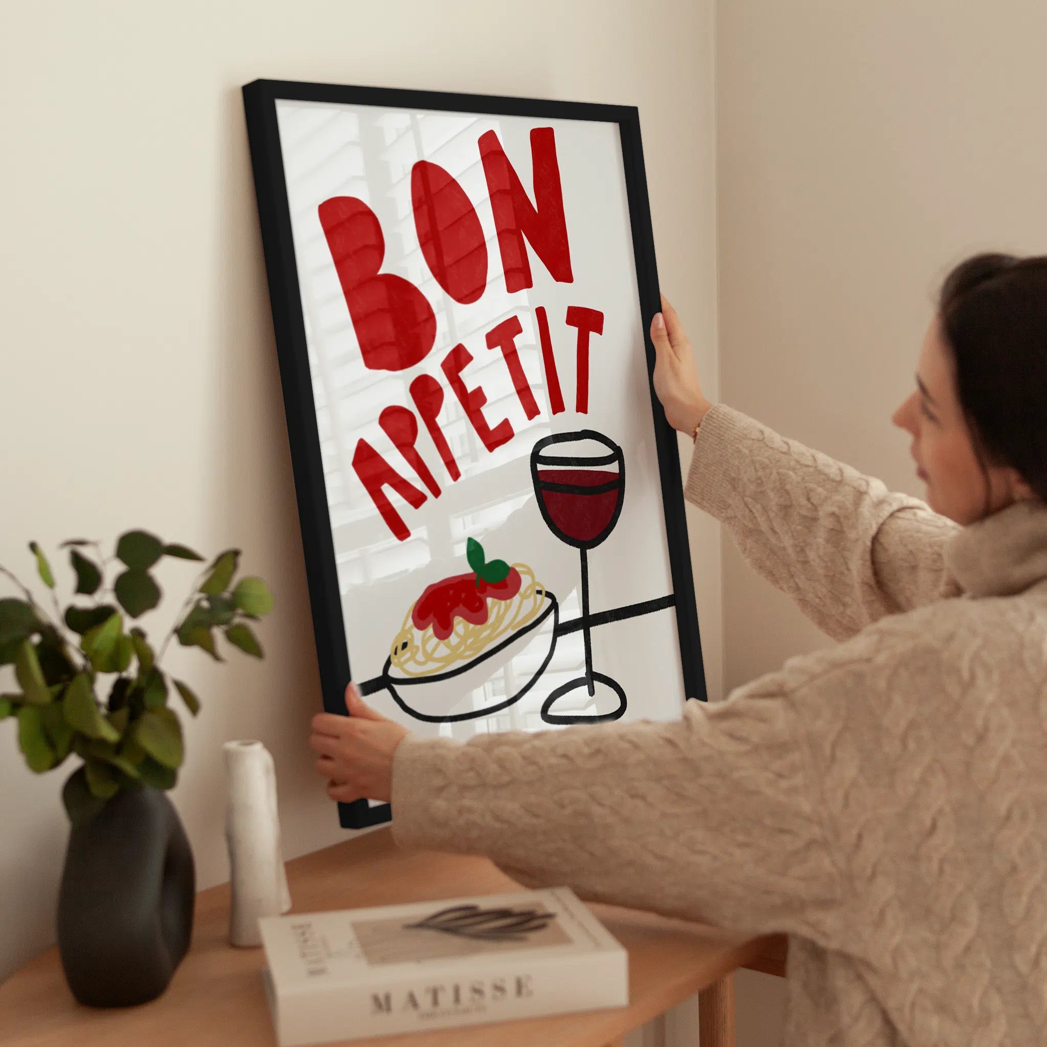 Bon Appétit wird aufgehängt