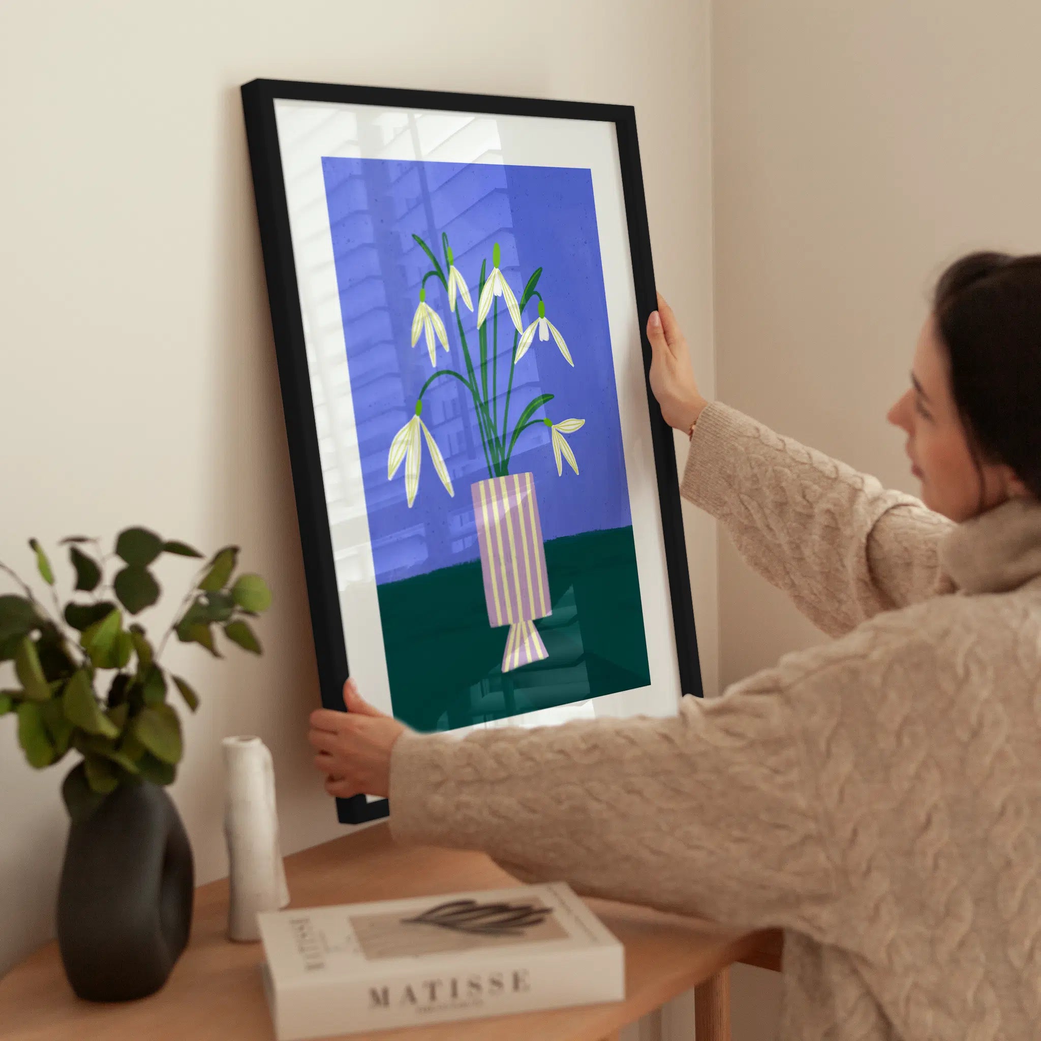 Snowdrops wird aufgehängt