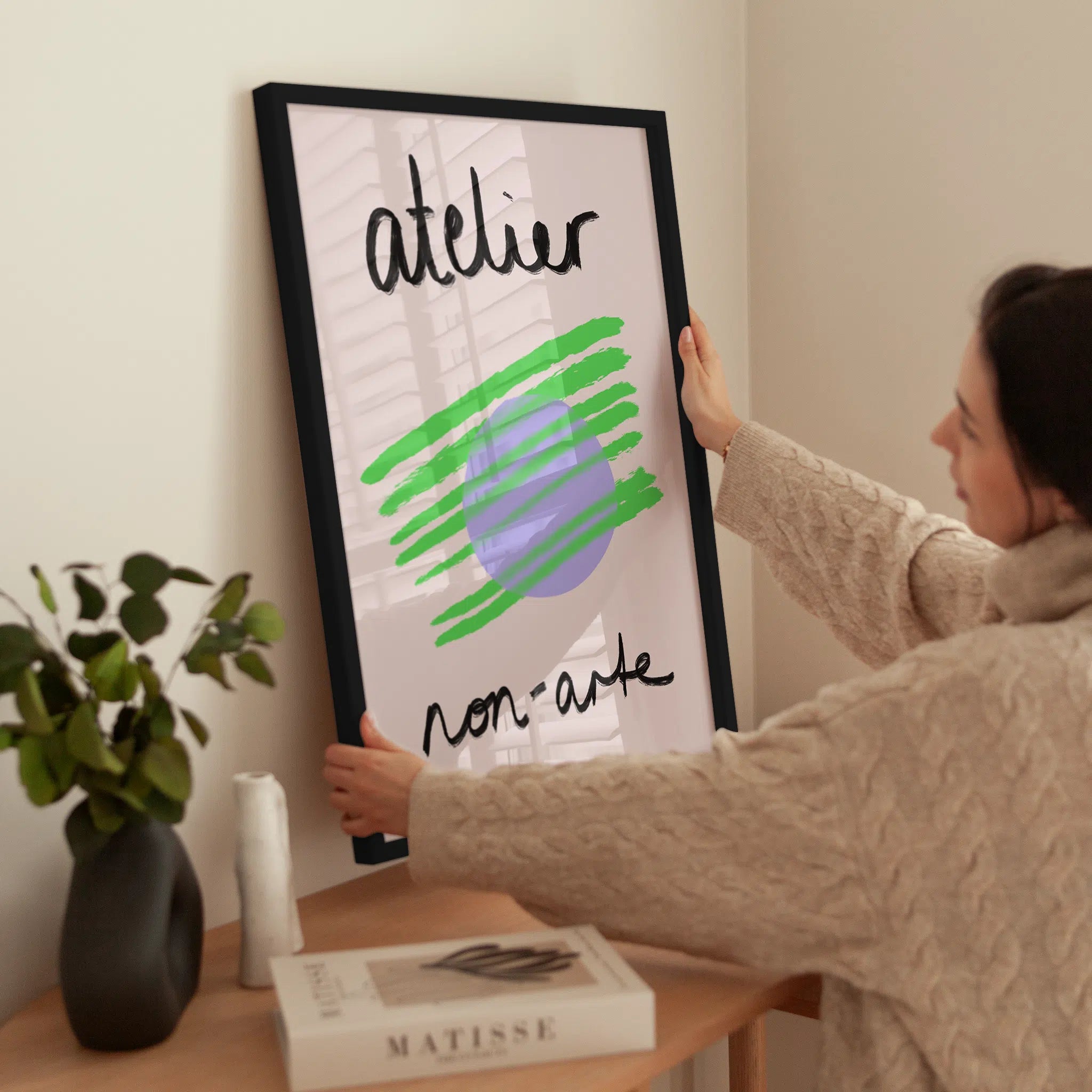 Atelier Non-Arte wird aufgehängt