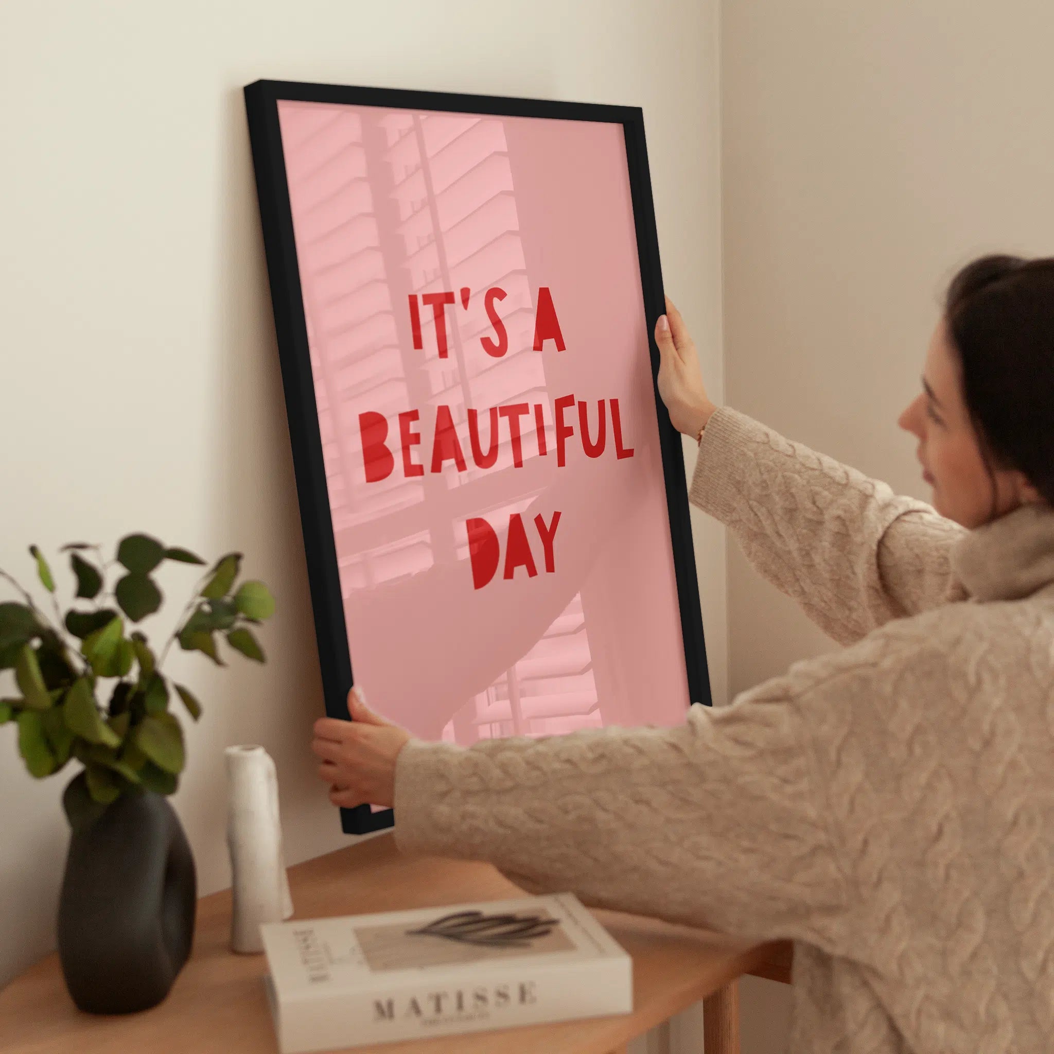 Its a Beautiful Day wird aufgehängt