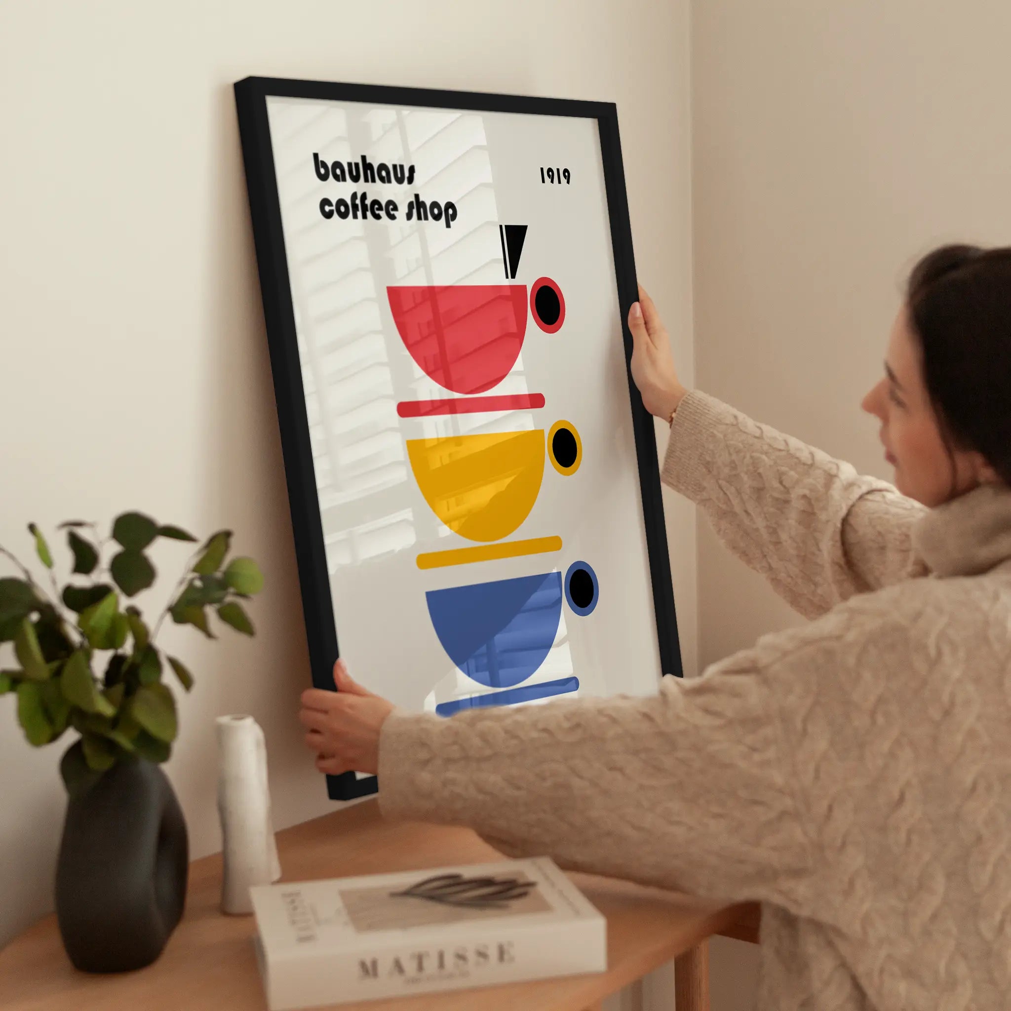 Bauhaus Coffee wird aufgehängt