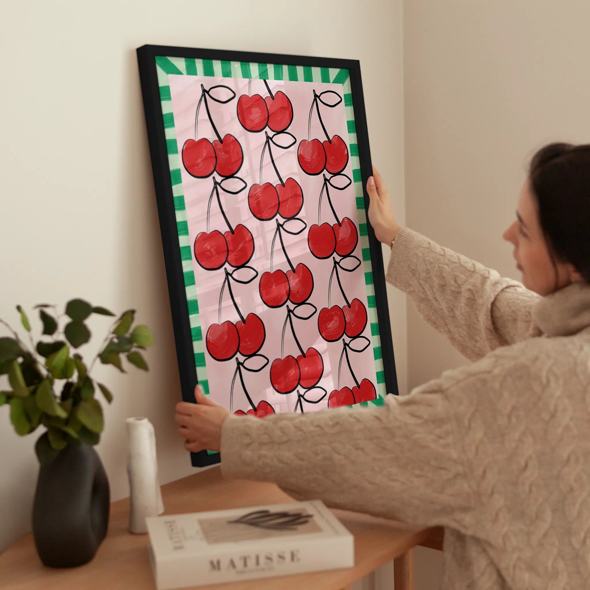 Cherrypop wird aufgehängt