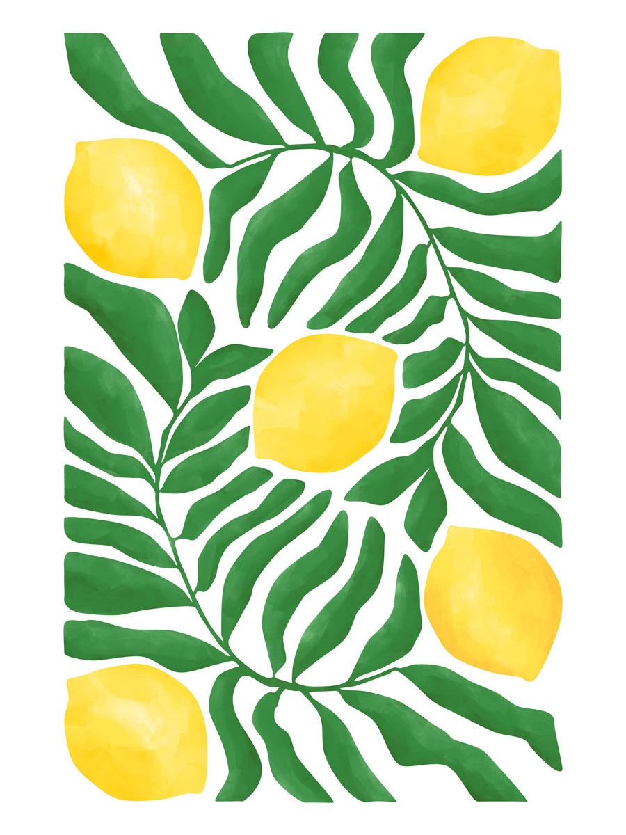 Citrus in Leaves Poster