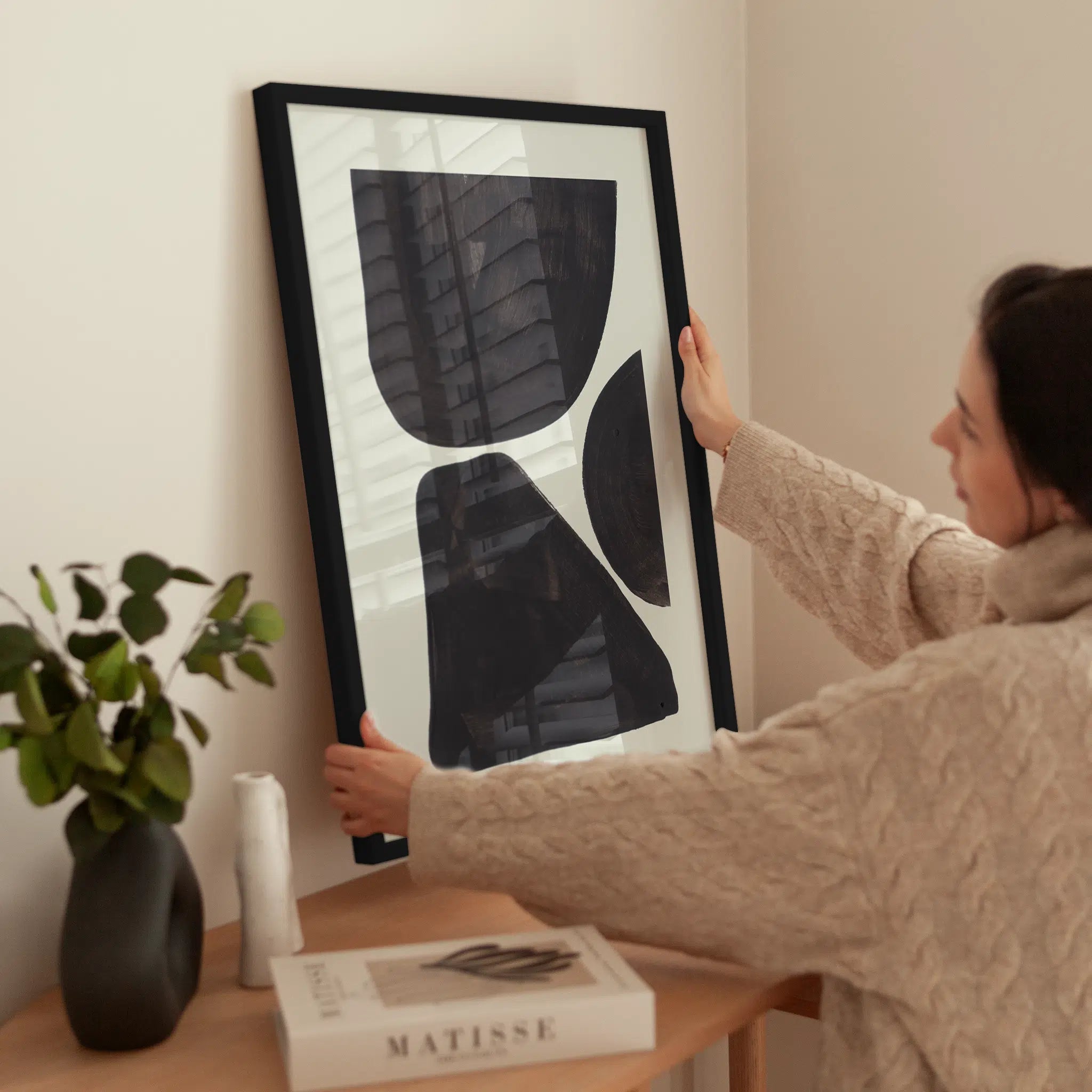 Ink Motiv No1 wird aufgehängt