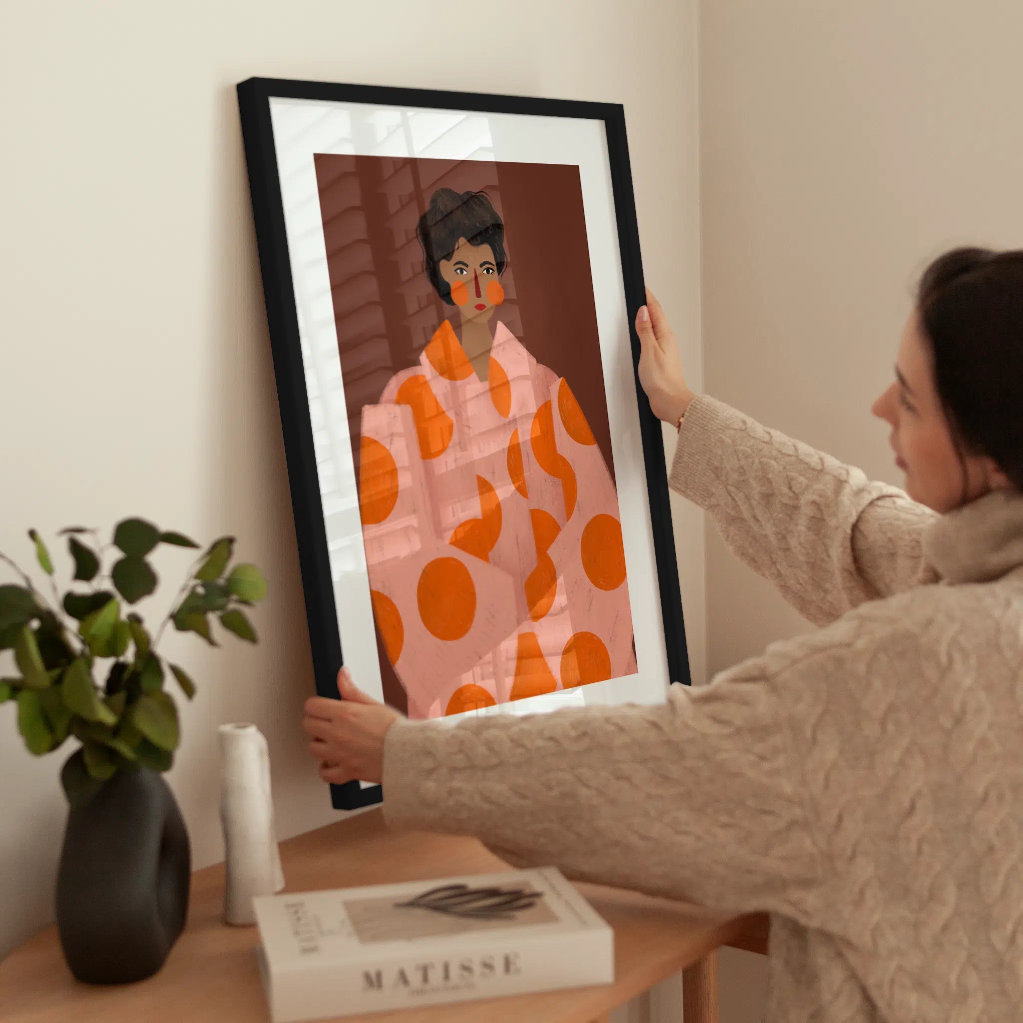 Coat of Dots wird aufgehängt