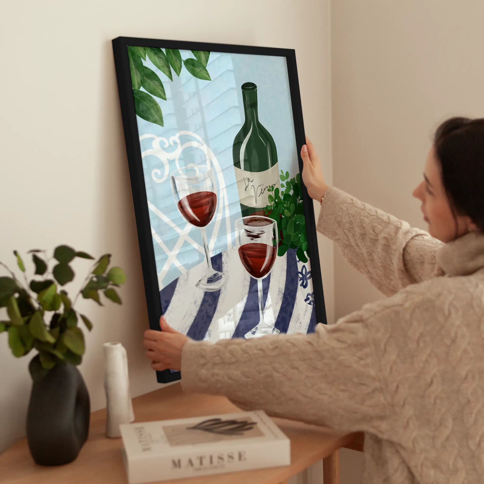 Red Wine Moments wird aufgehängt