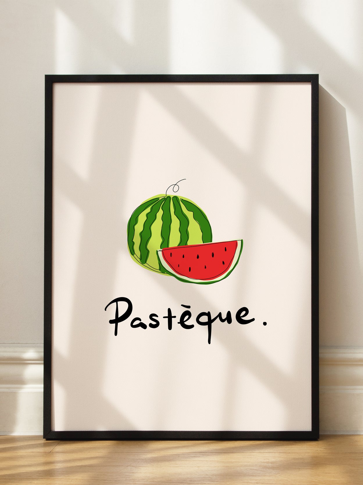 Watermelon Outline Poster