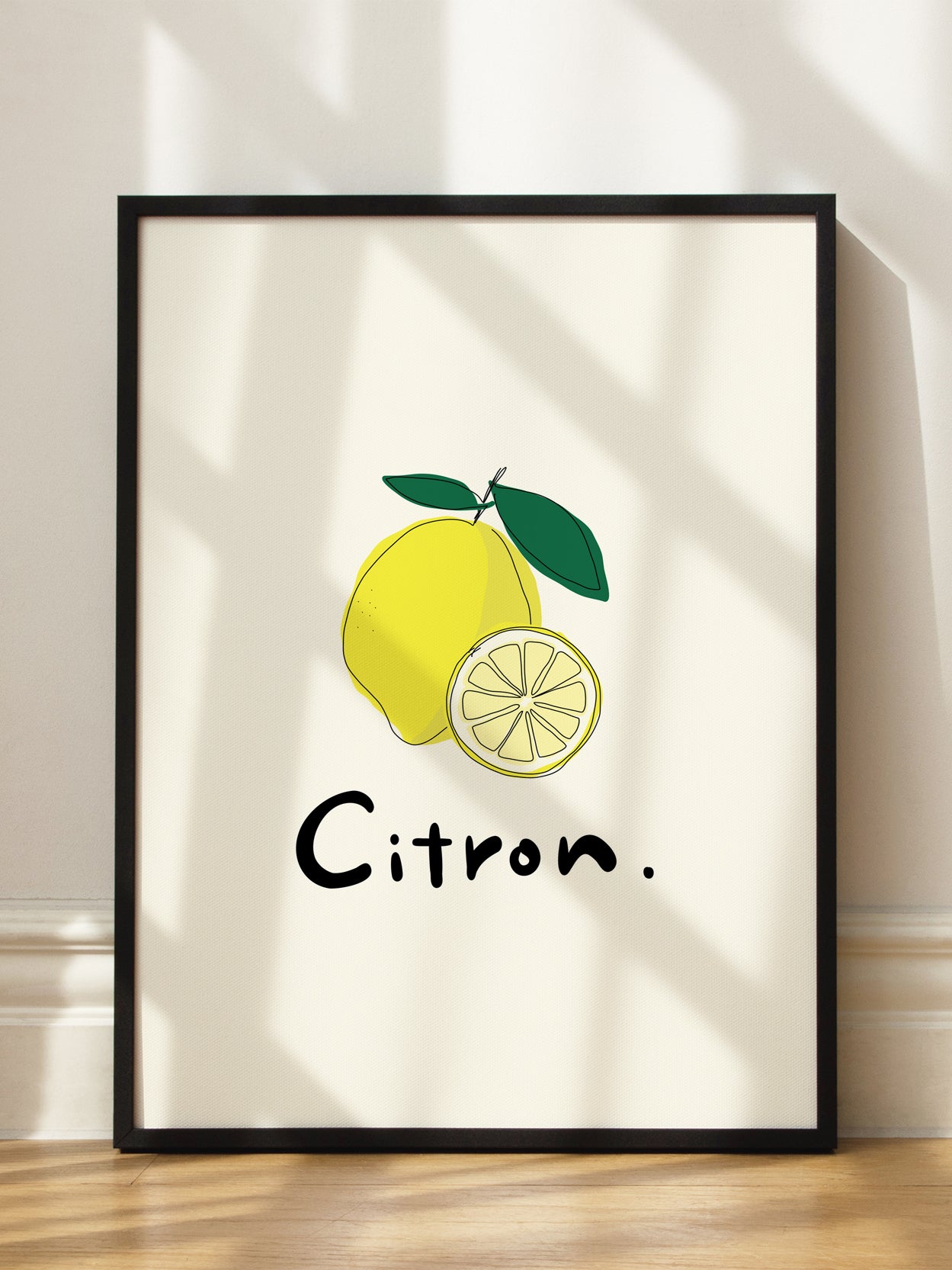 Citron Outline Poster