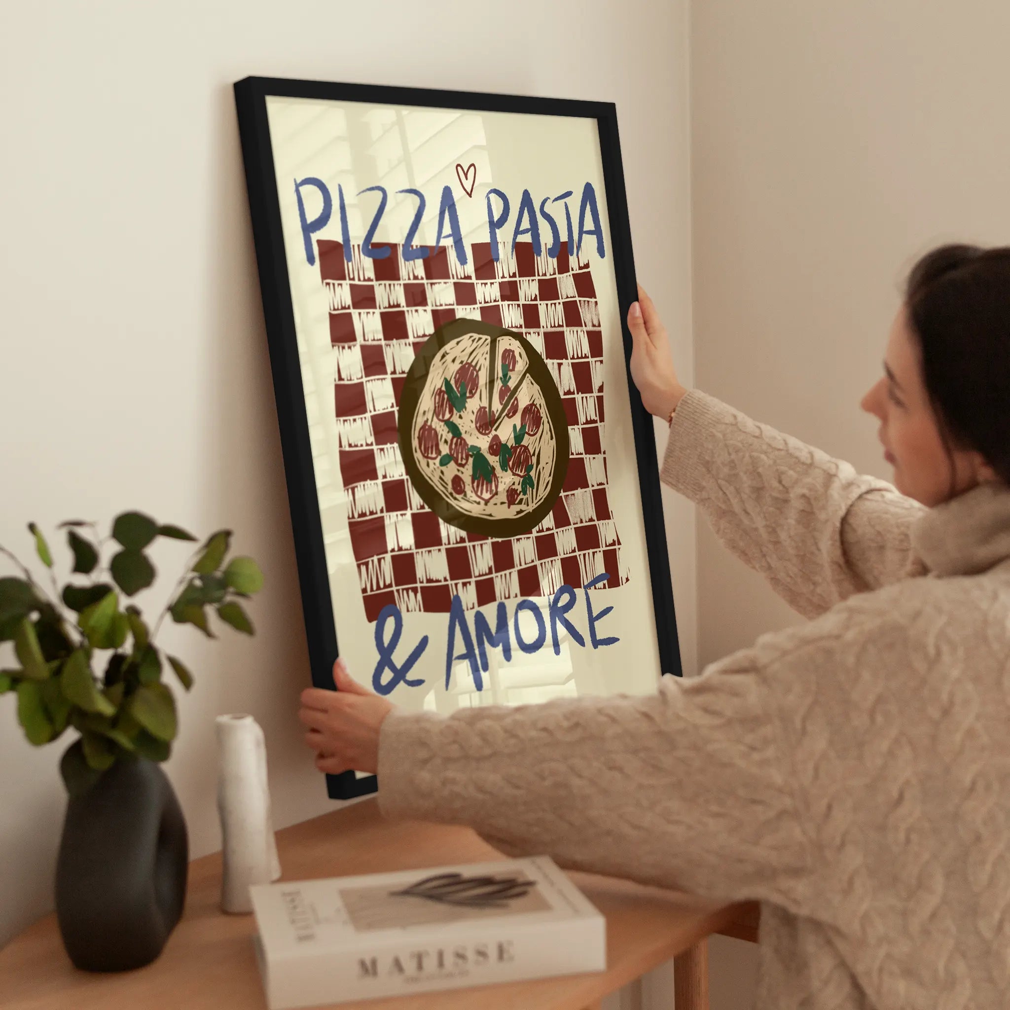 Pizza Pasta & Amore wird aufgehängt