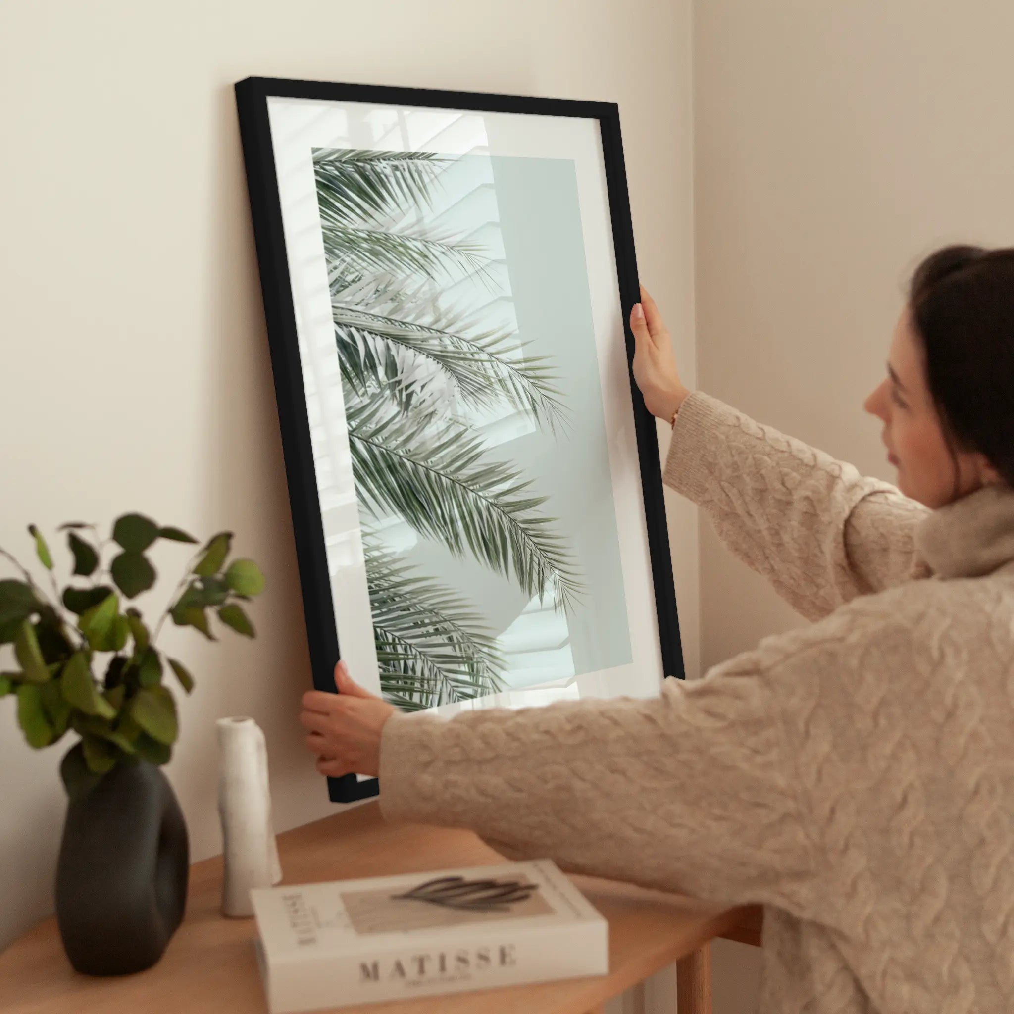 Blue Palms wird aufgehängt