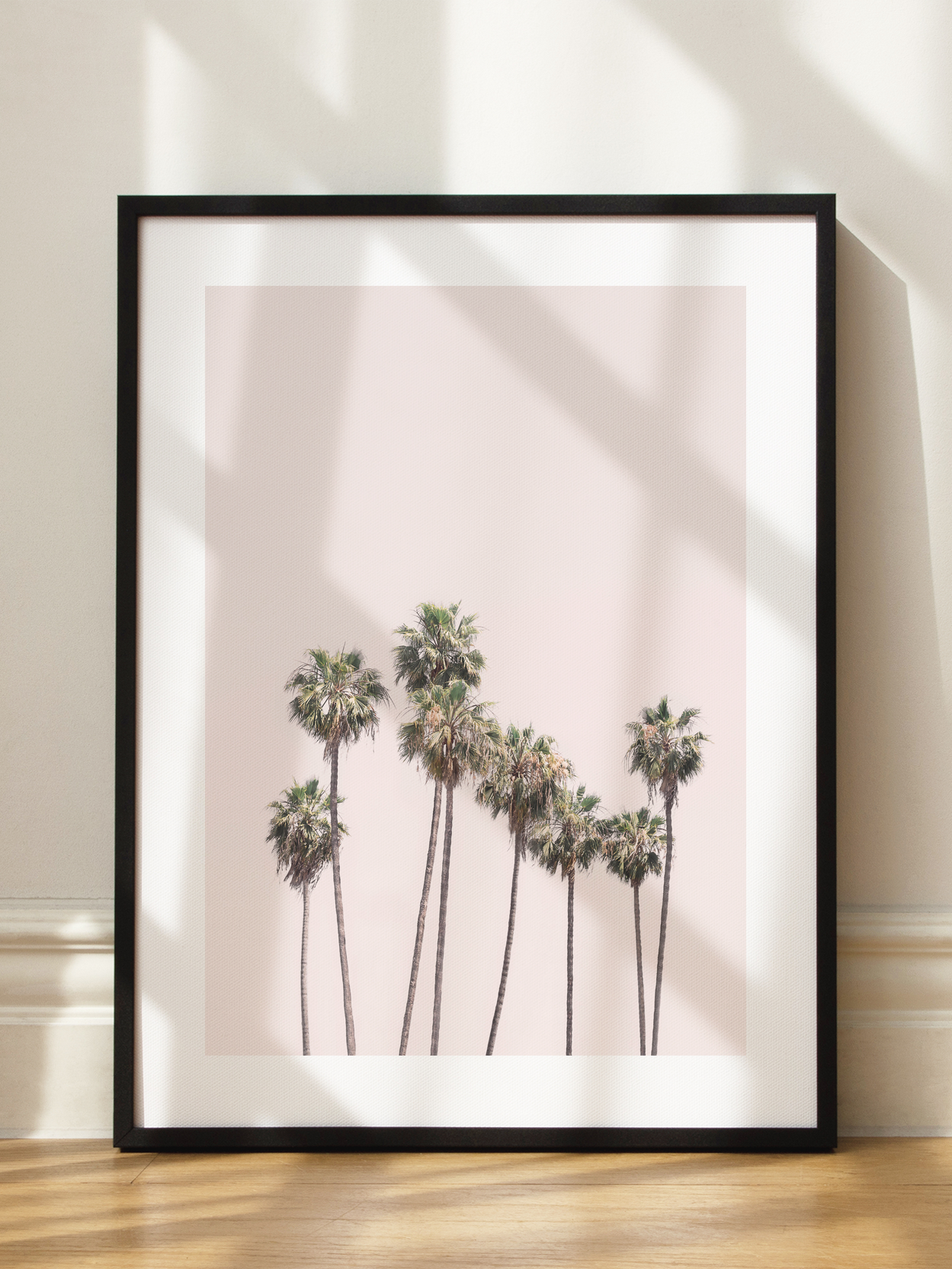 Blush Palms Poster