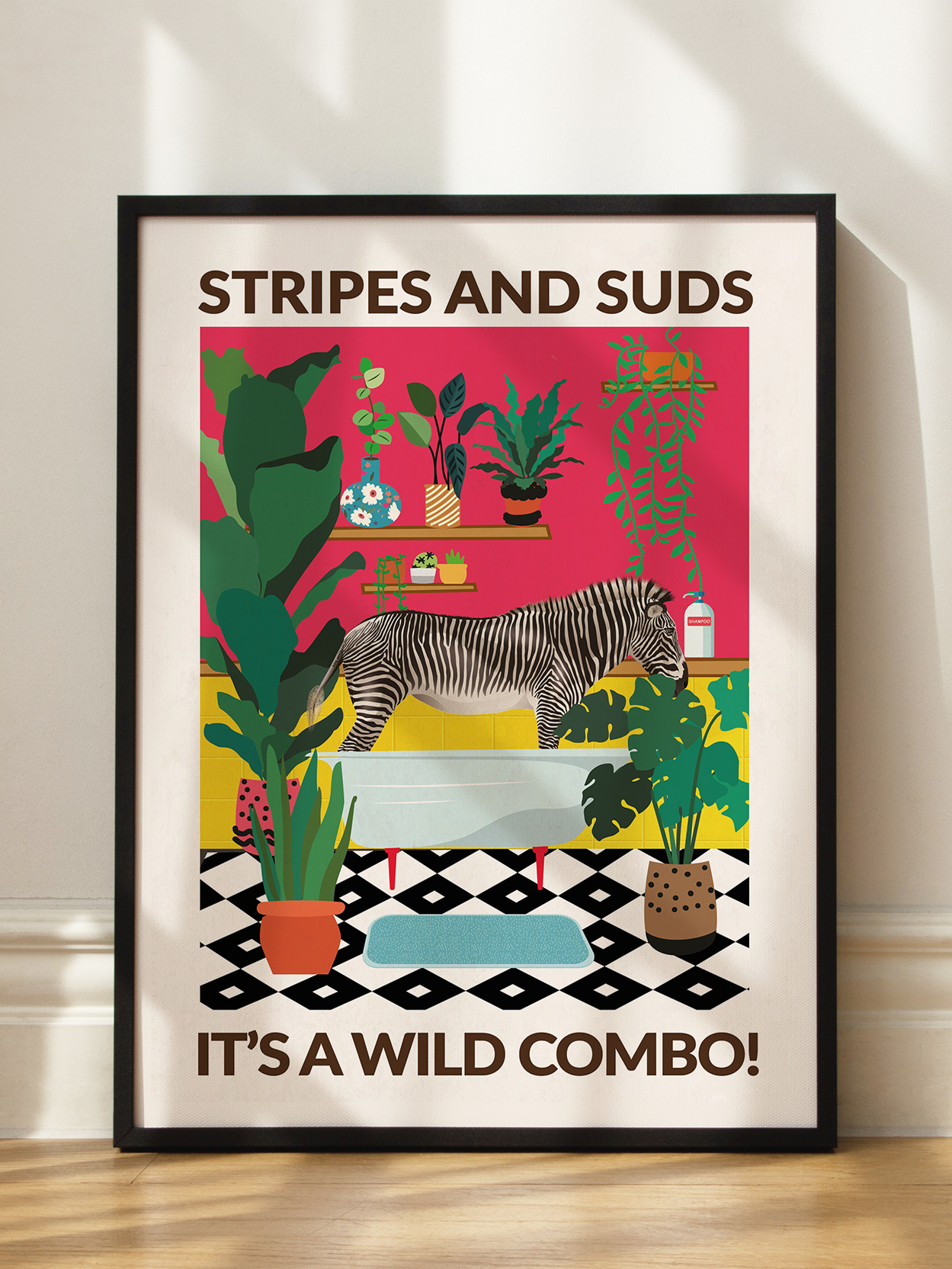 Stripes and Suds Poster