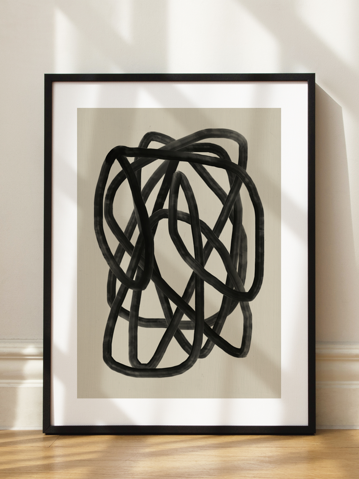 Abstract Line Chaos No1 Poster