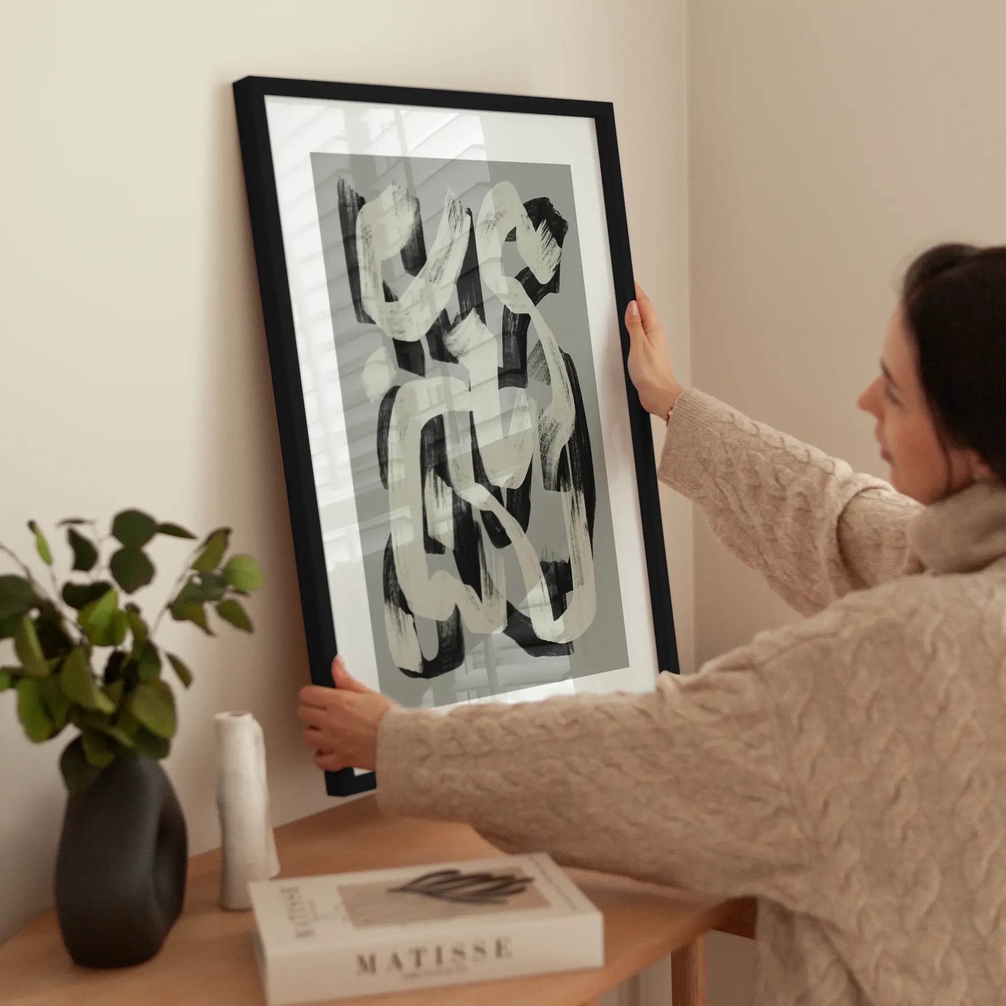 Dry Brushes No1 wird aufgehängt