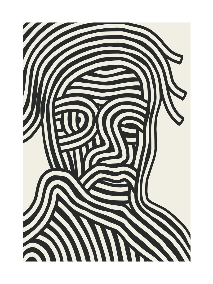 Lost in Stripes Poster