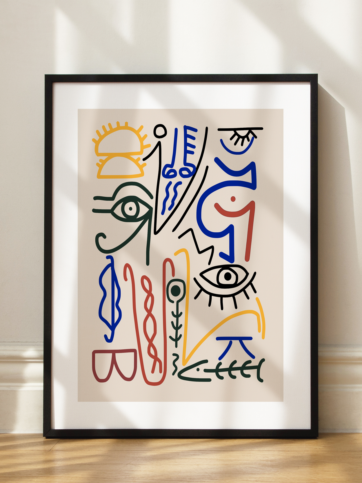 Colored Abstract Lines No1 Poster