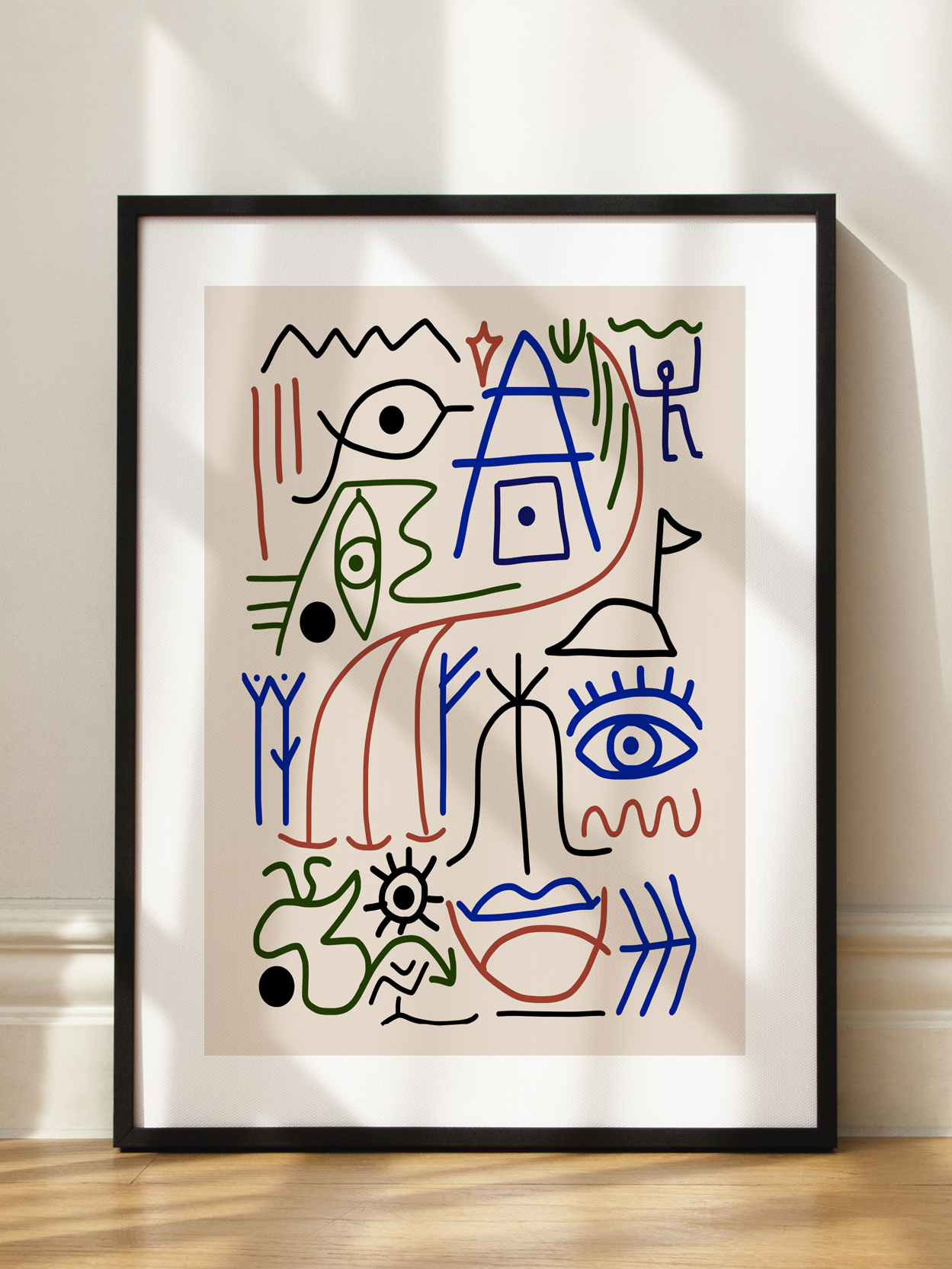 Colored Abstract Lines No2 Poster