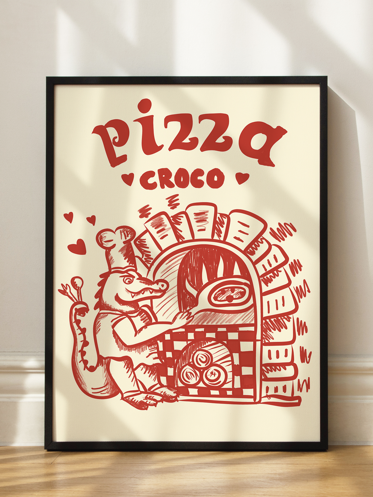 Pizza Croco Poster