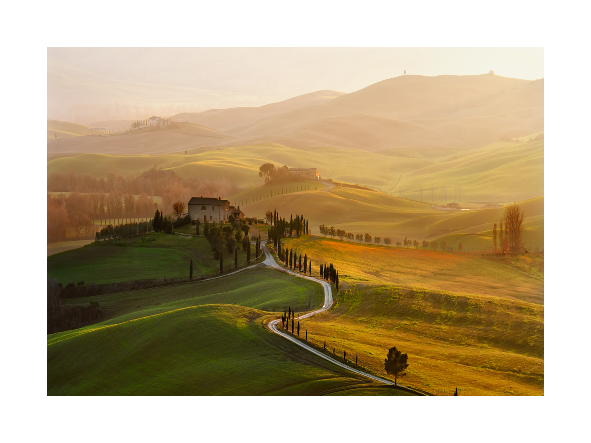 Tuscany From Above Poster