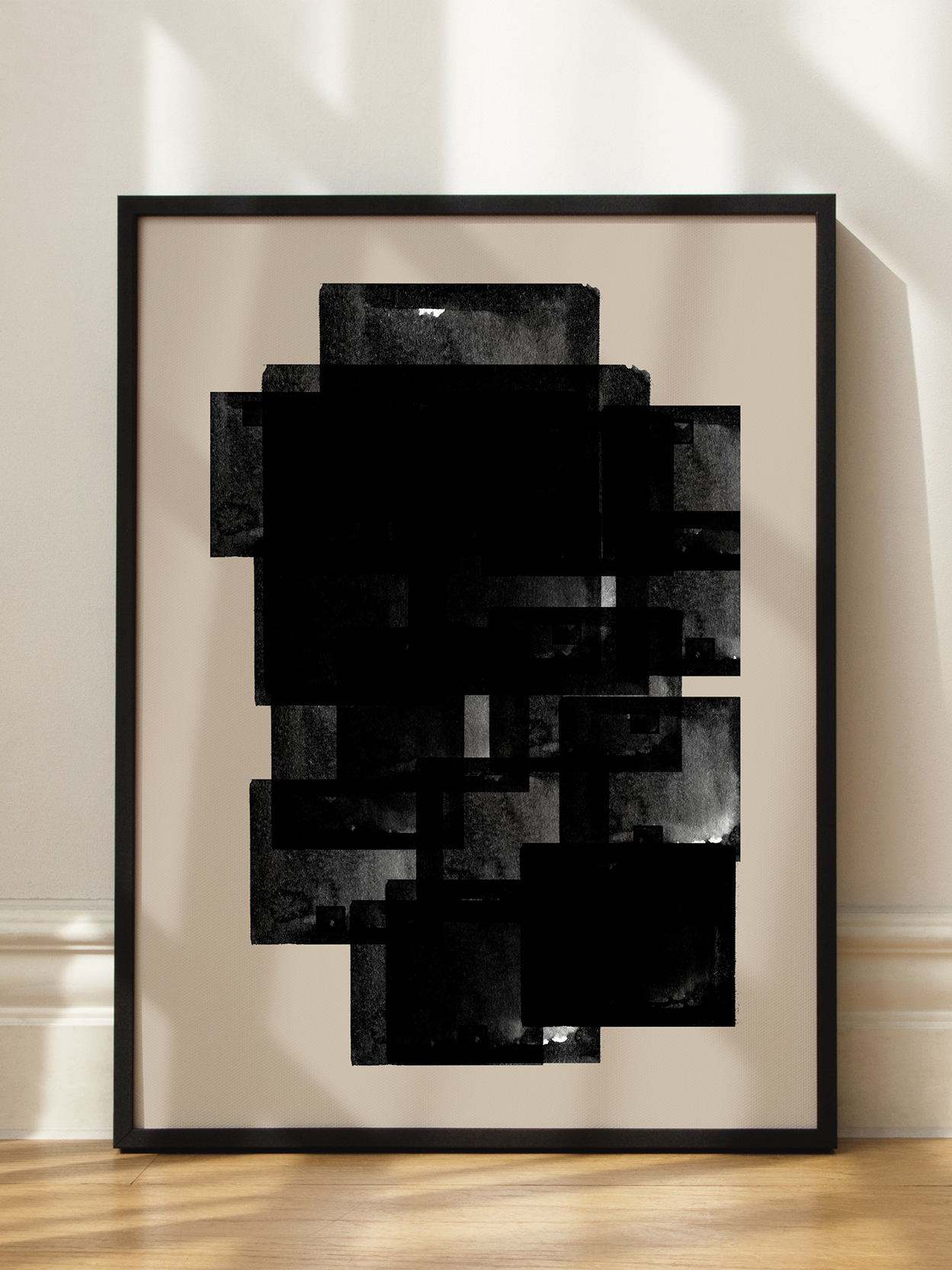 Expanding in Black Poster