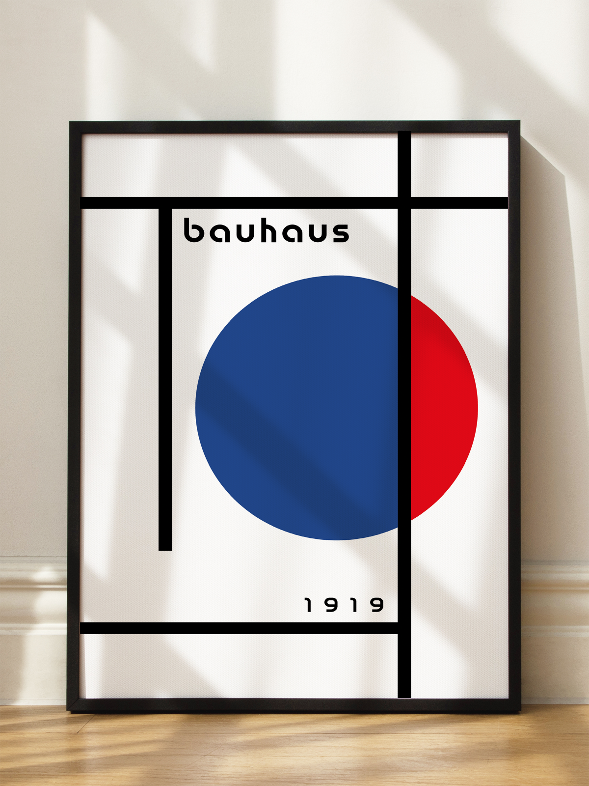Contrast Blue — Bauhaus 1919 Poster