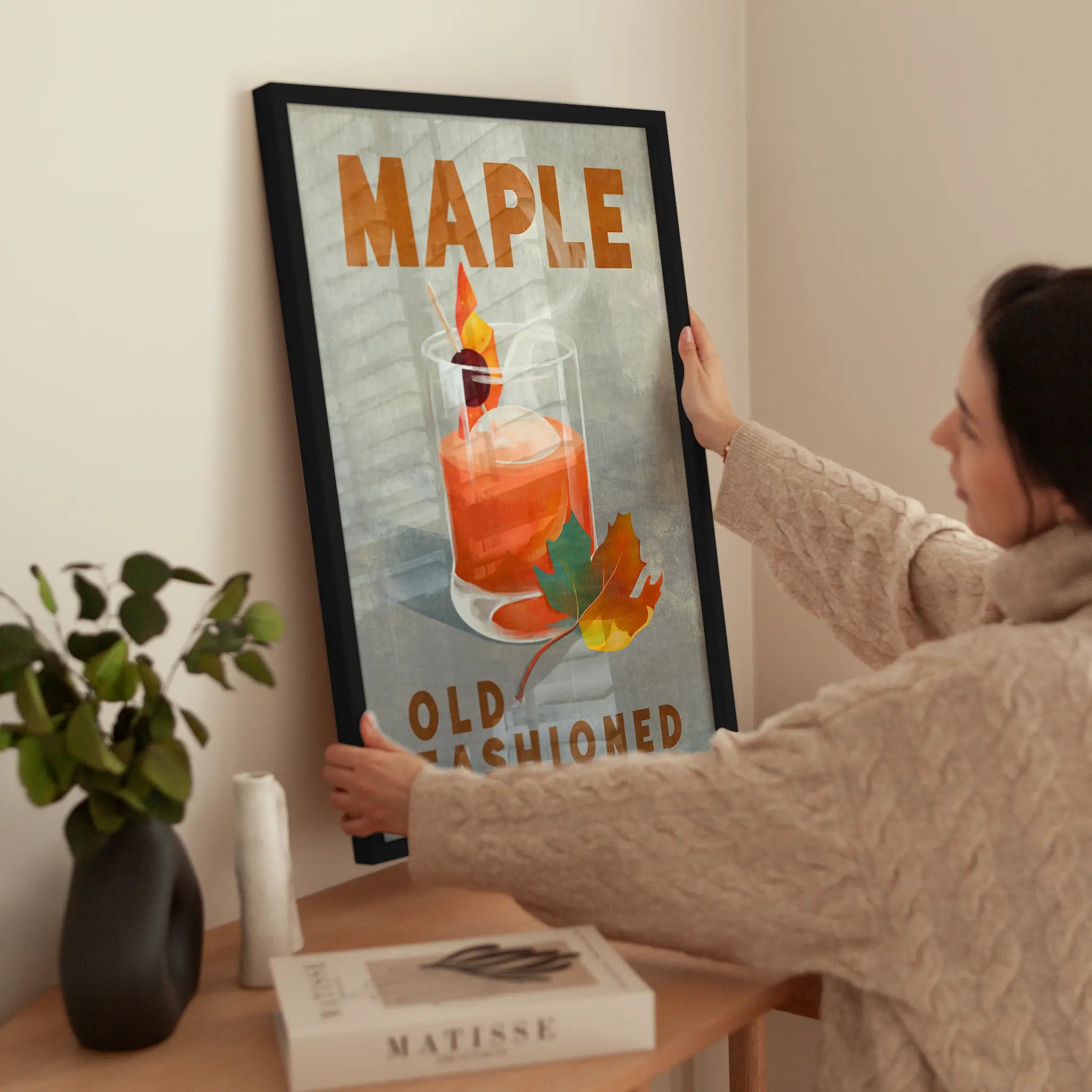 Vintage Old Fashiones wird aufgehängt