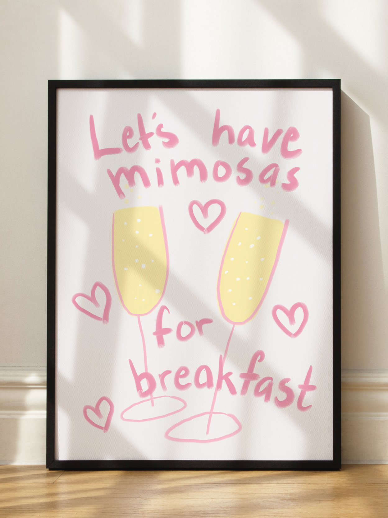 Mimosas for Breakfast Poster