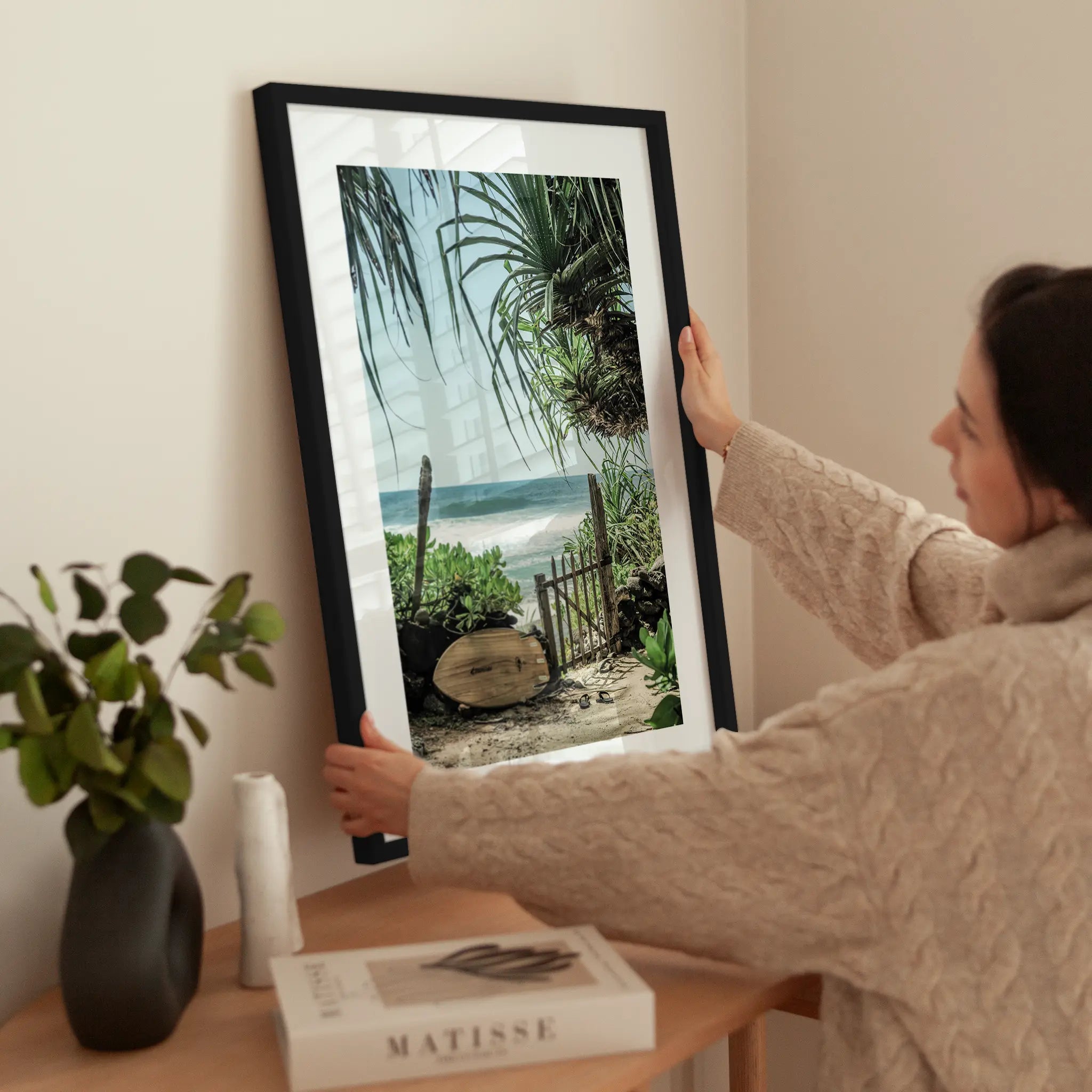 Tropical Paradise wird aufgehängt
