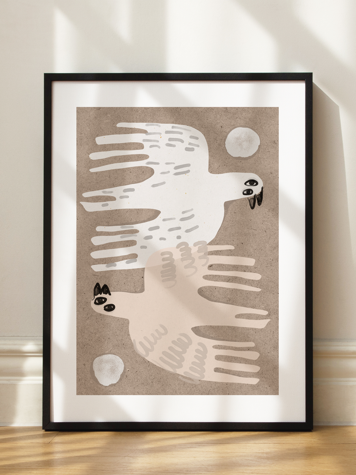 Abstract Bird Symmetry Poster