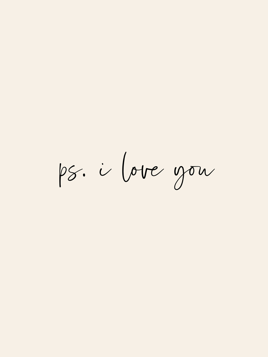 PS. I Love You Poster