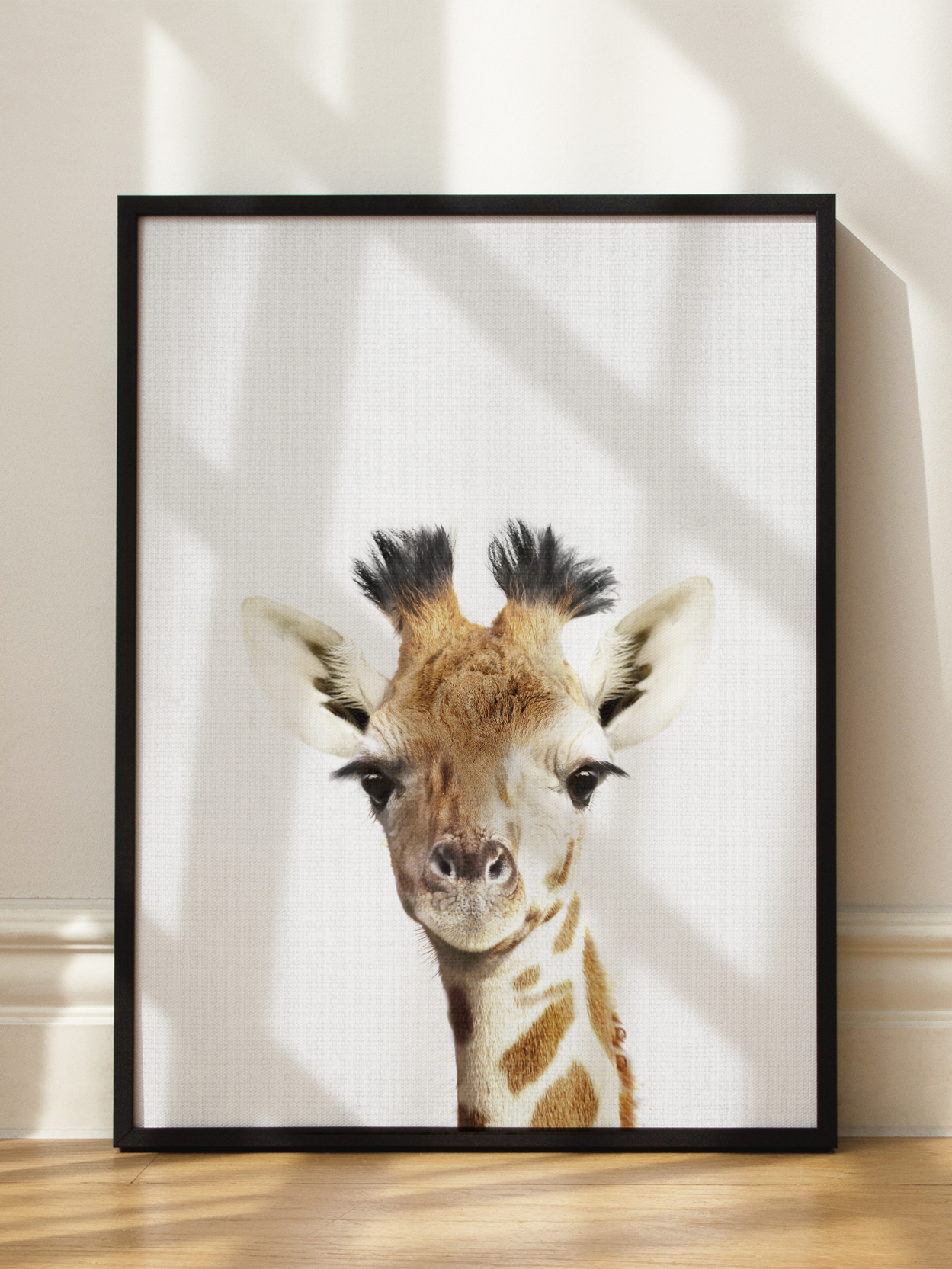 Peekaboo Giraffe Poster