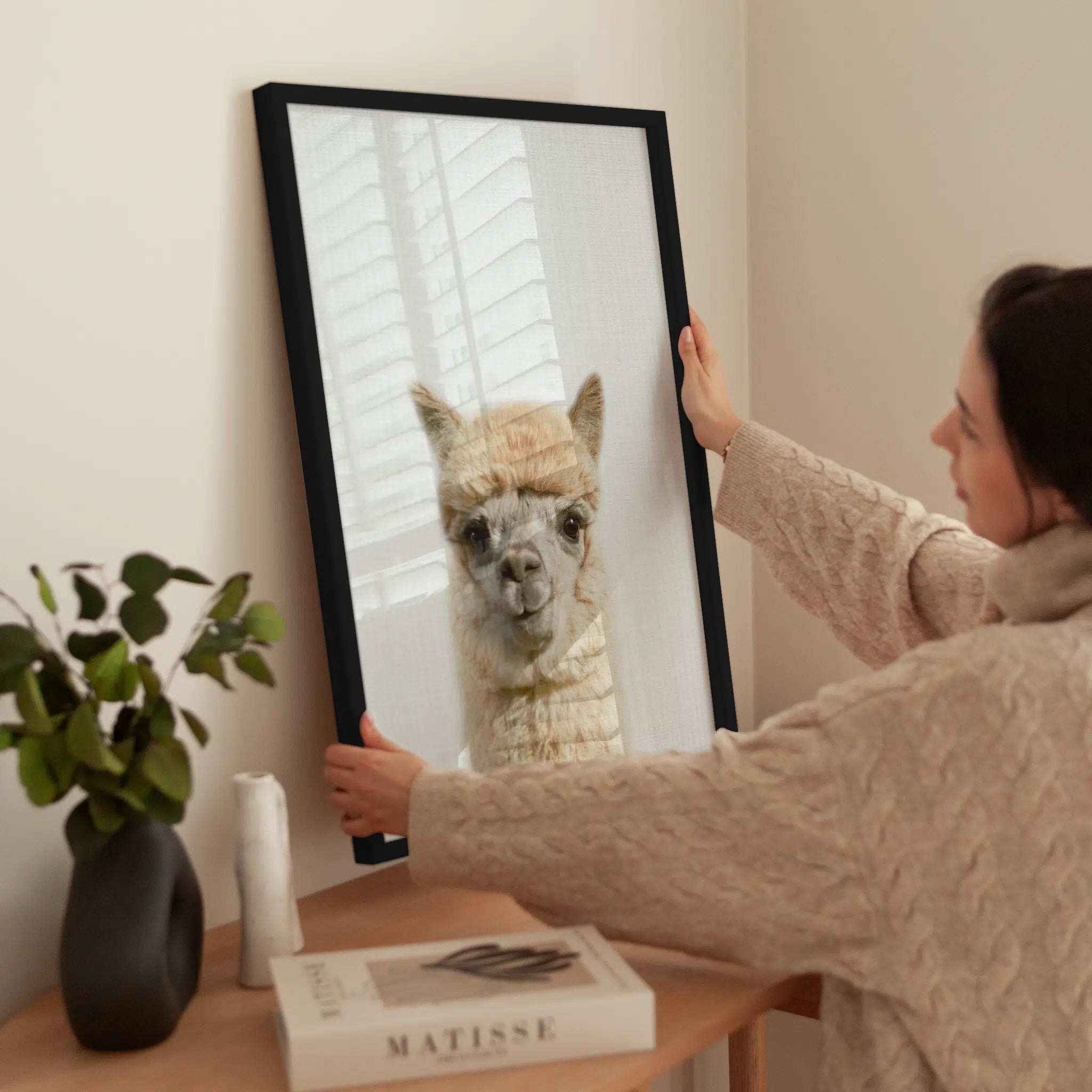 Peekaboo Baby Sheep wird aufgehängt