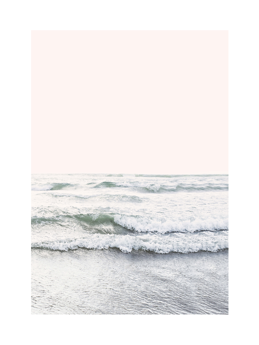 Blush Ocean Poster