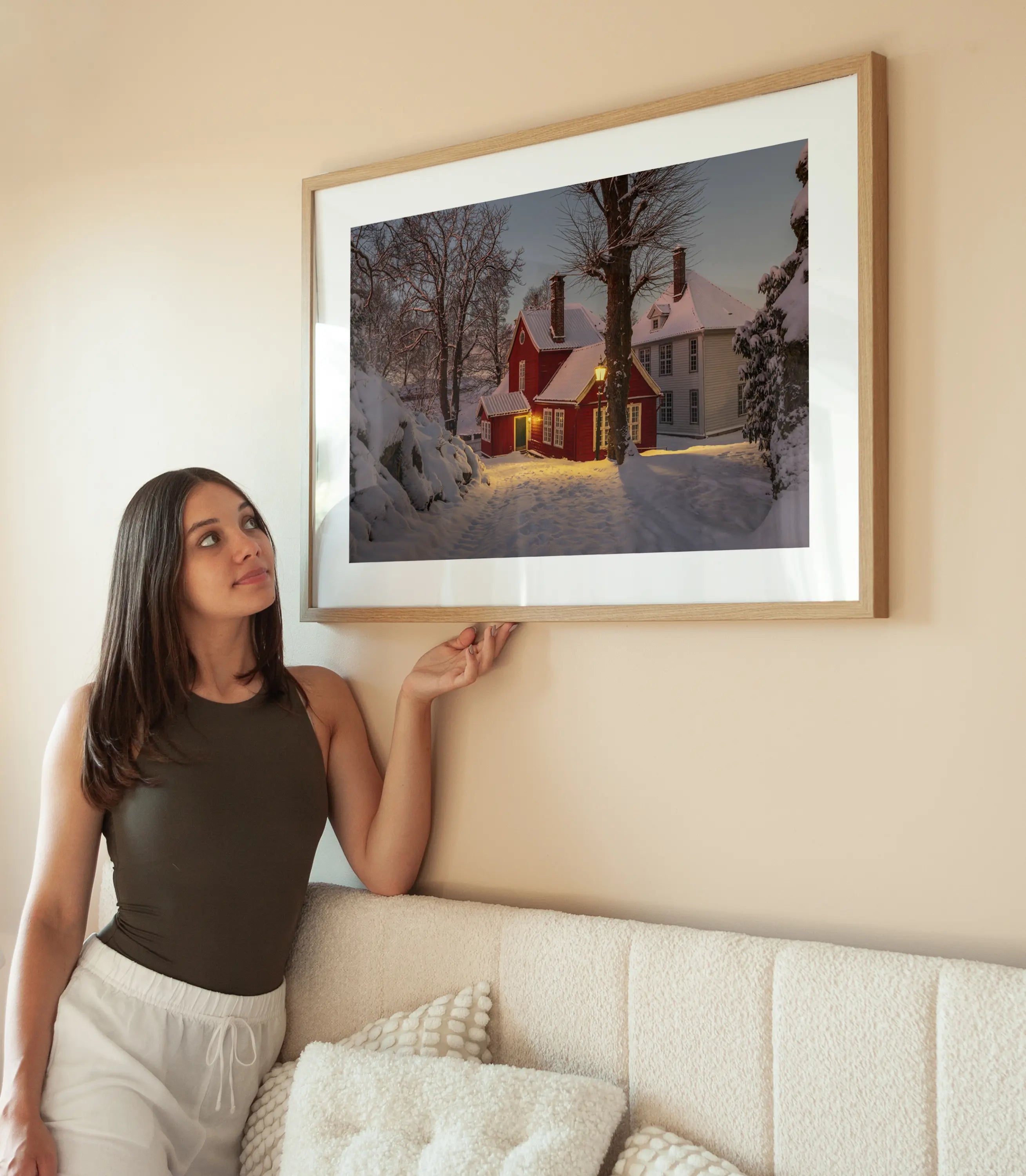 Santa´s Crib wird aufgehängt