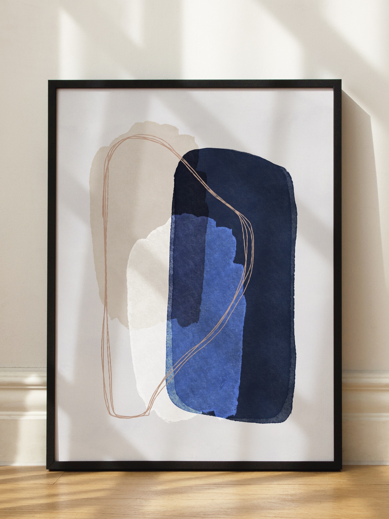 Abstract Blue Poster