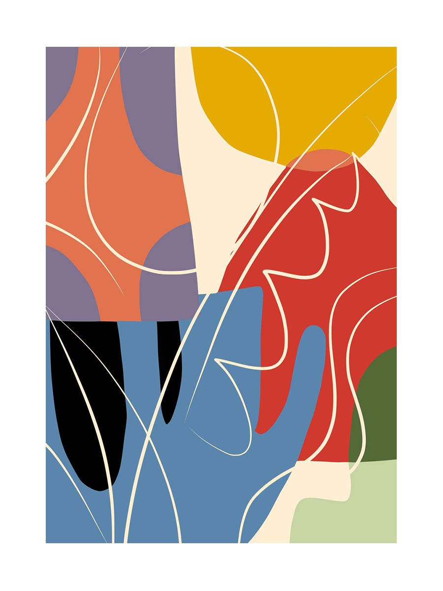 Color Flow Abstract Poster